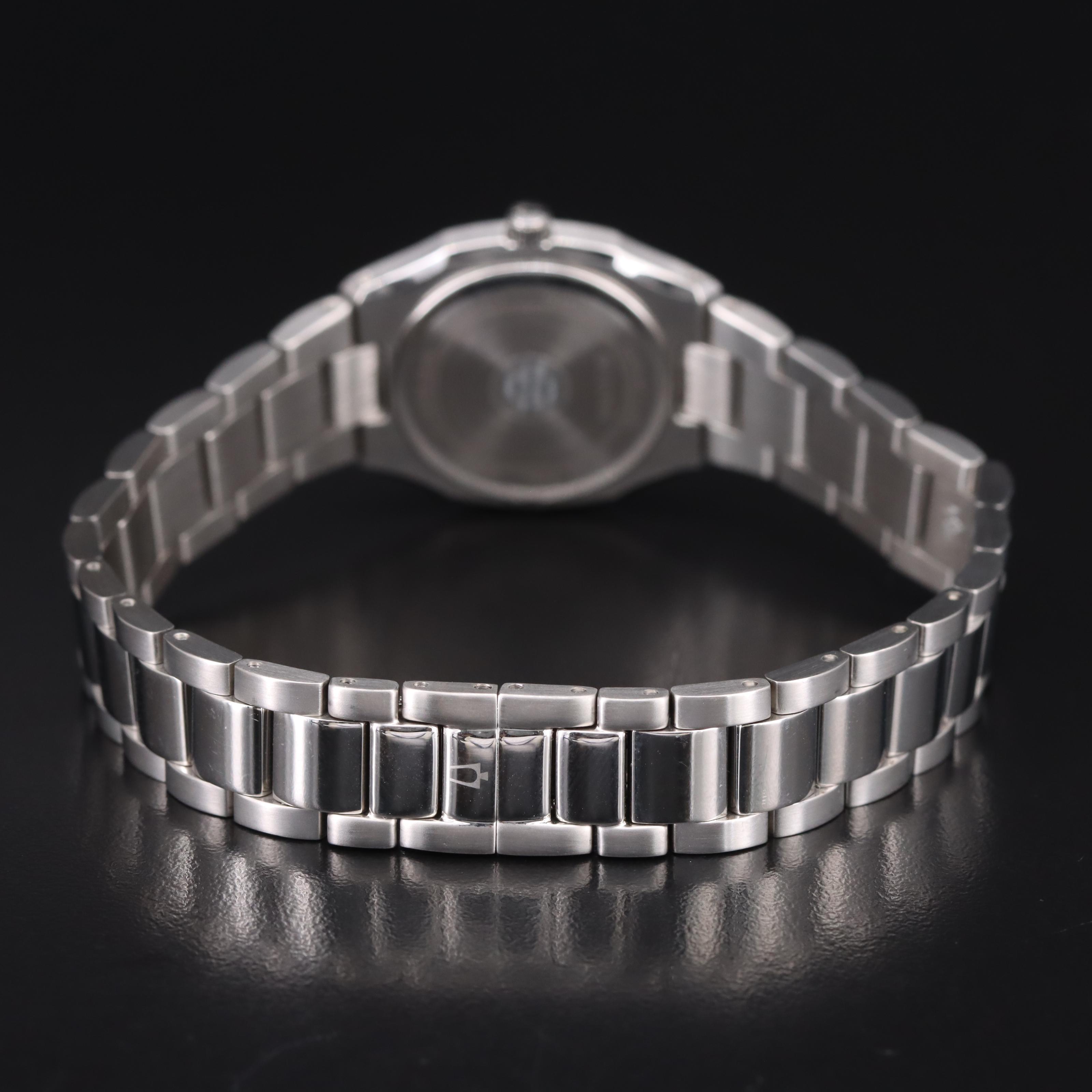 Bulova Diamond and Mother-of-Pearl Dial Watch