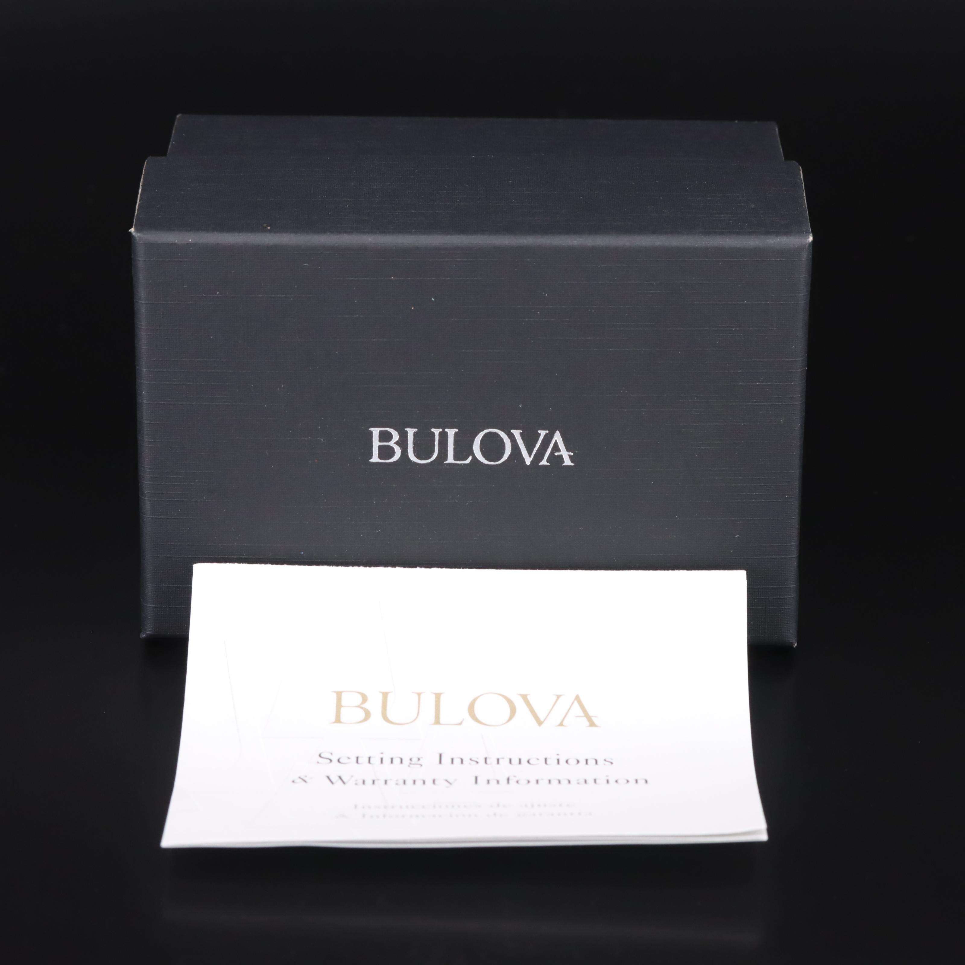 Bulova Diamond and Mother-of-Pearl Dial Watch