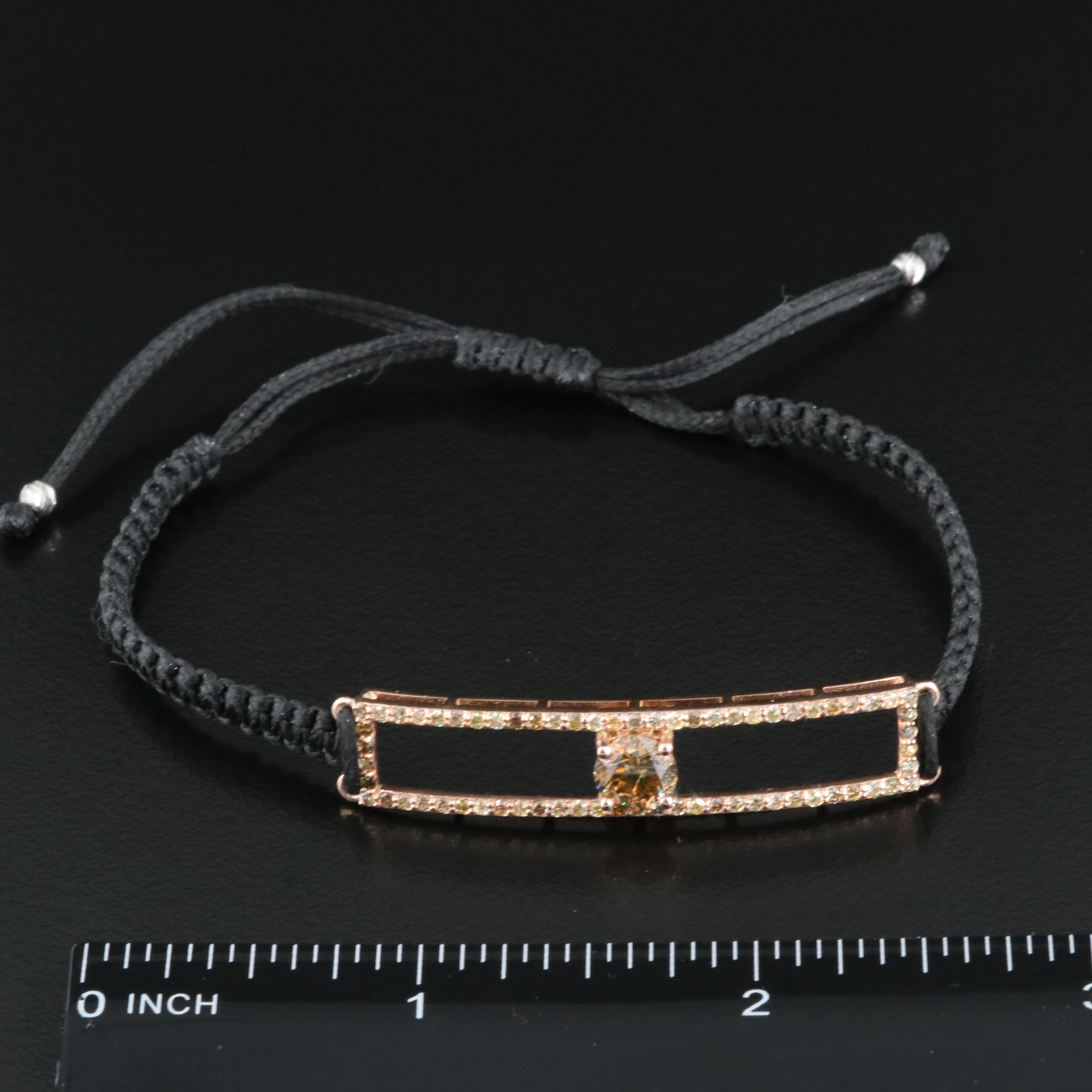 14K Rose Gold 1.69 CTW Diamond Bracelet with White Gold Accents