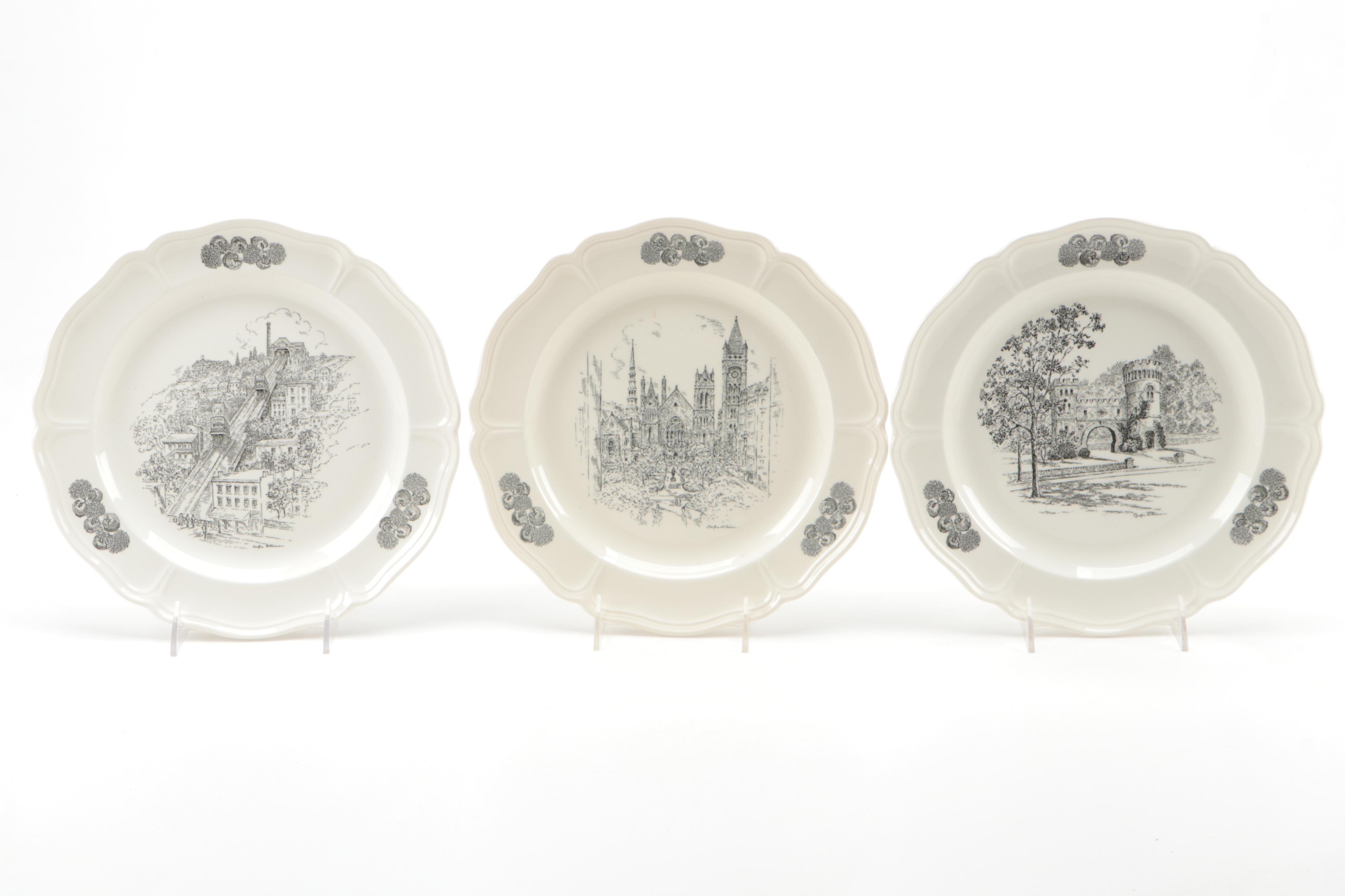 Caroline Williams for Wedgwood "Scenes of Cincinnati" Collector Plates