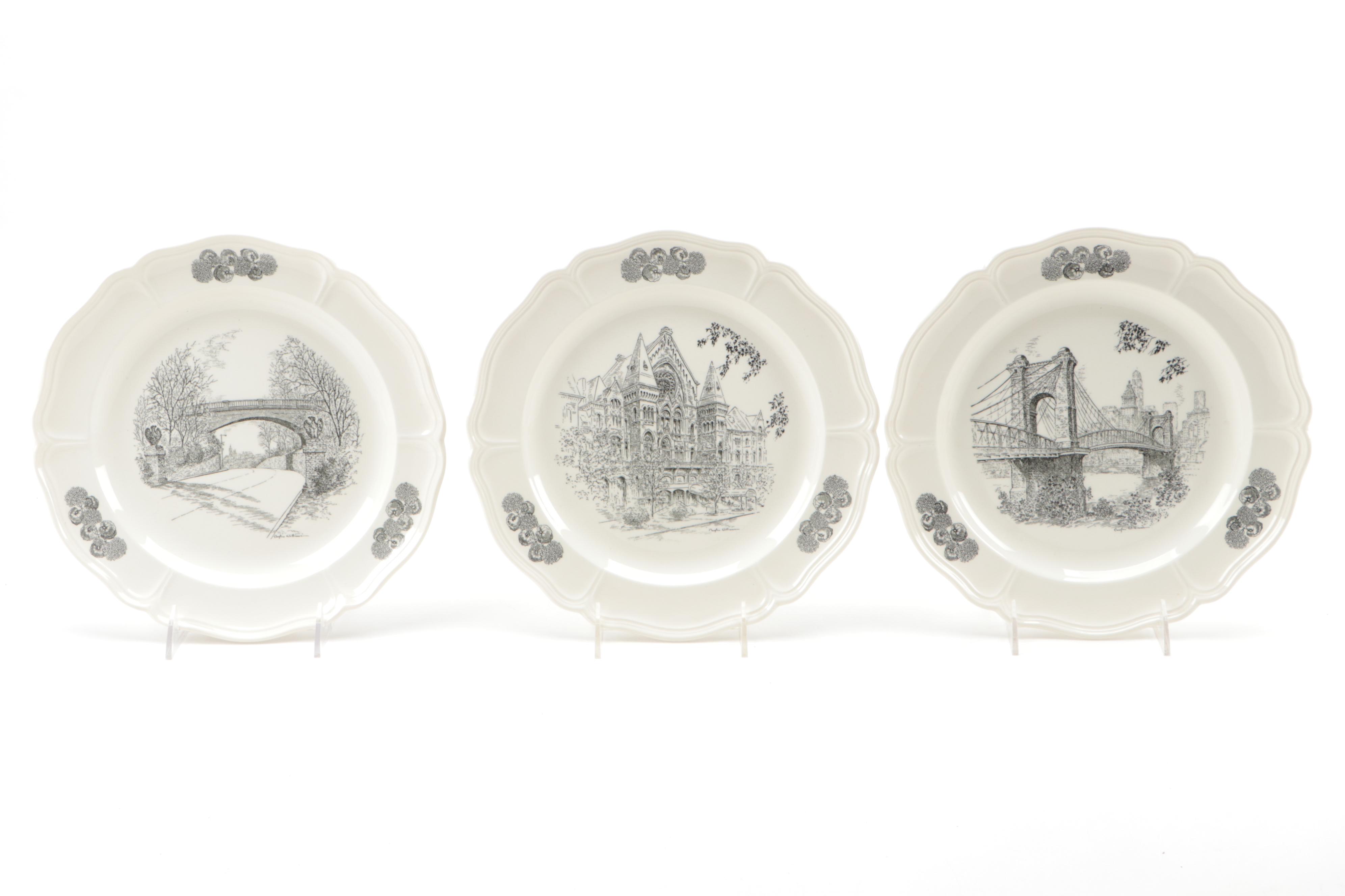 Caroline Williams for Wedgwood "Scenes of Cincinnati" Collector Plates