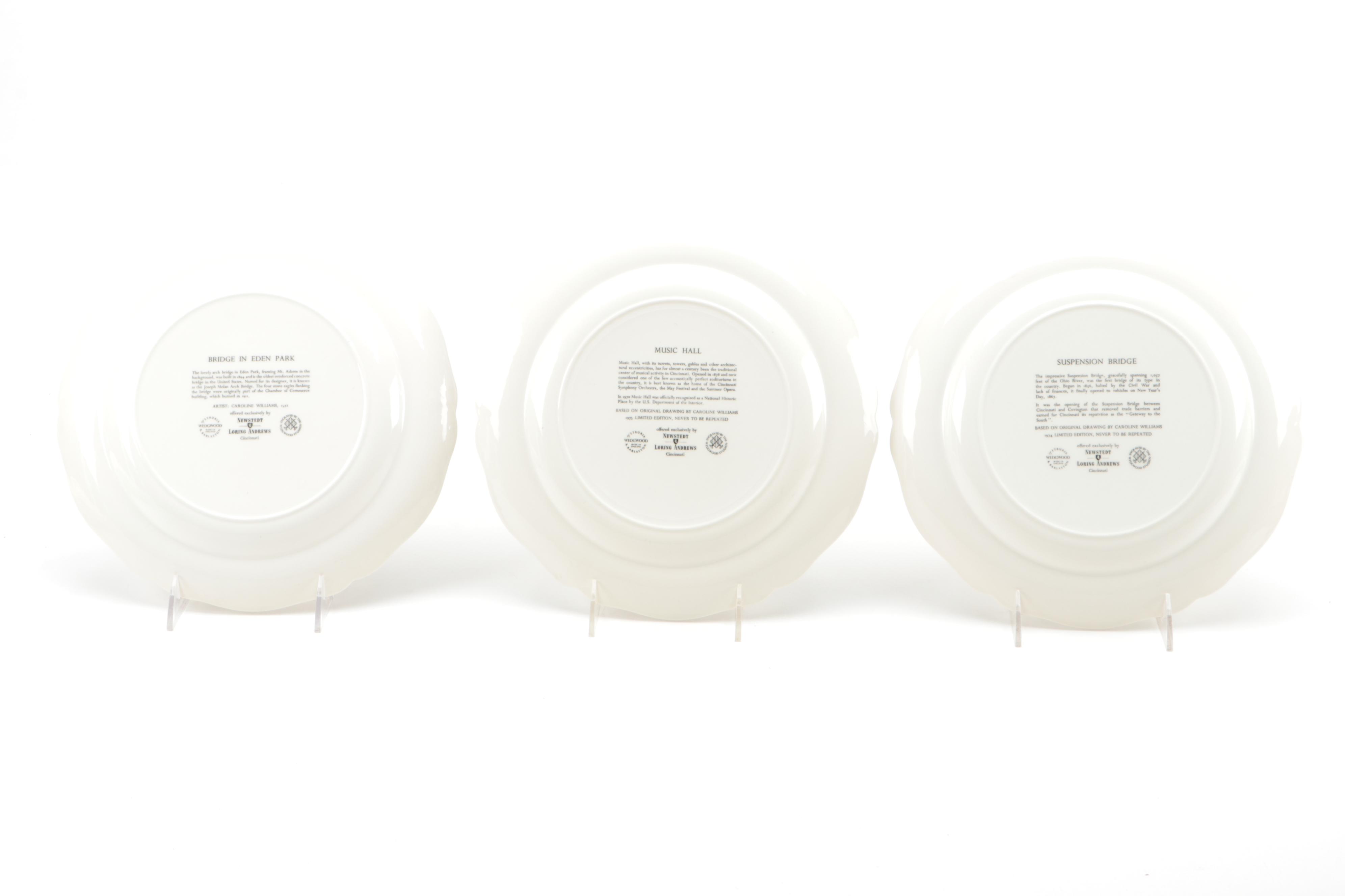 Caroline Williams for Wedgwood "Scenes of Cincinnati" Collector Plates