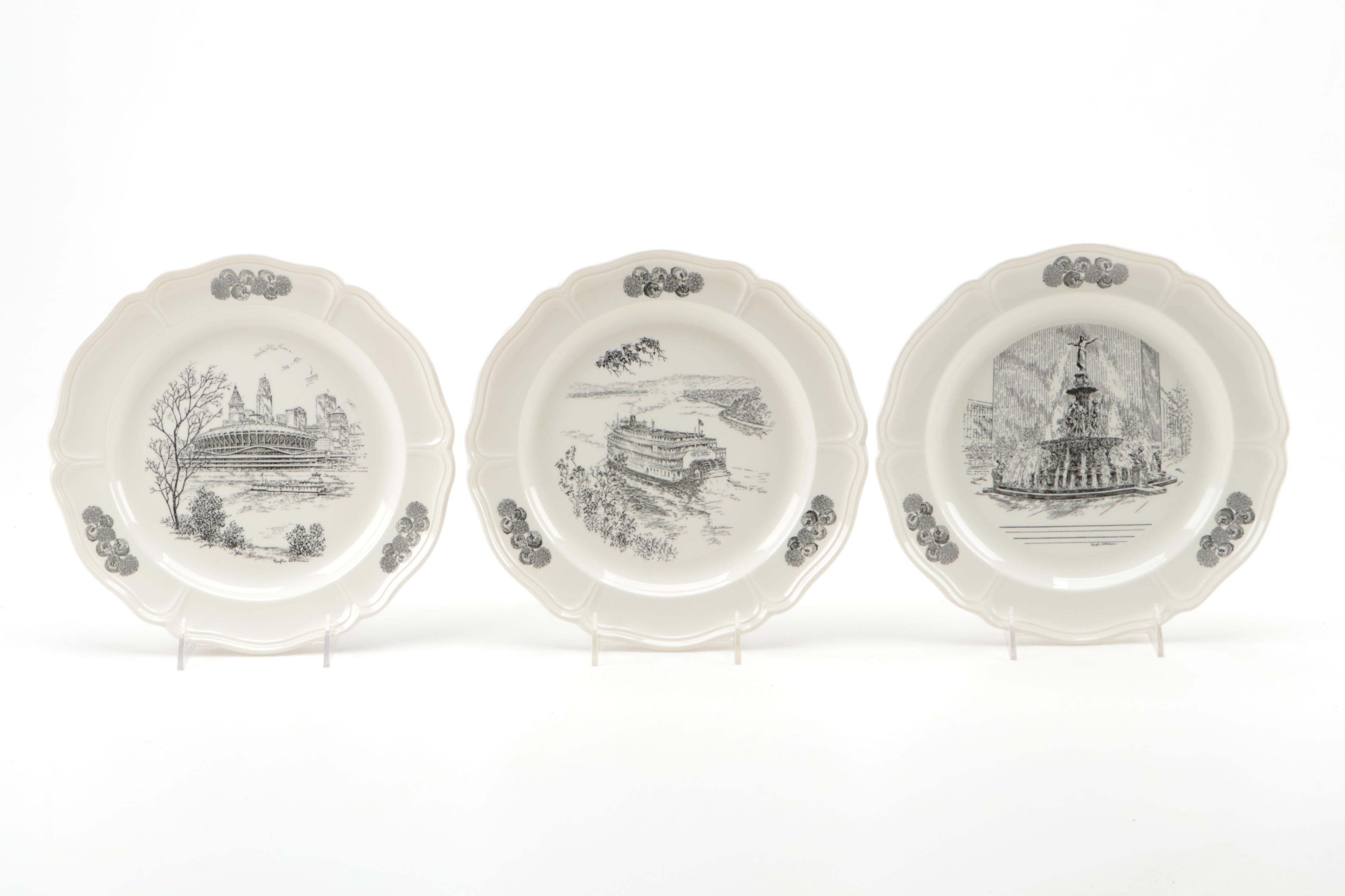 Caroline Williams for Wedgwood "Scenes of Cincinnati" Collector Plates