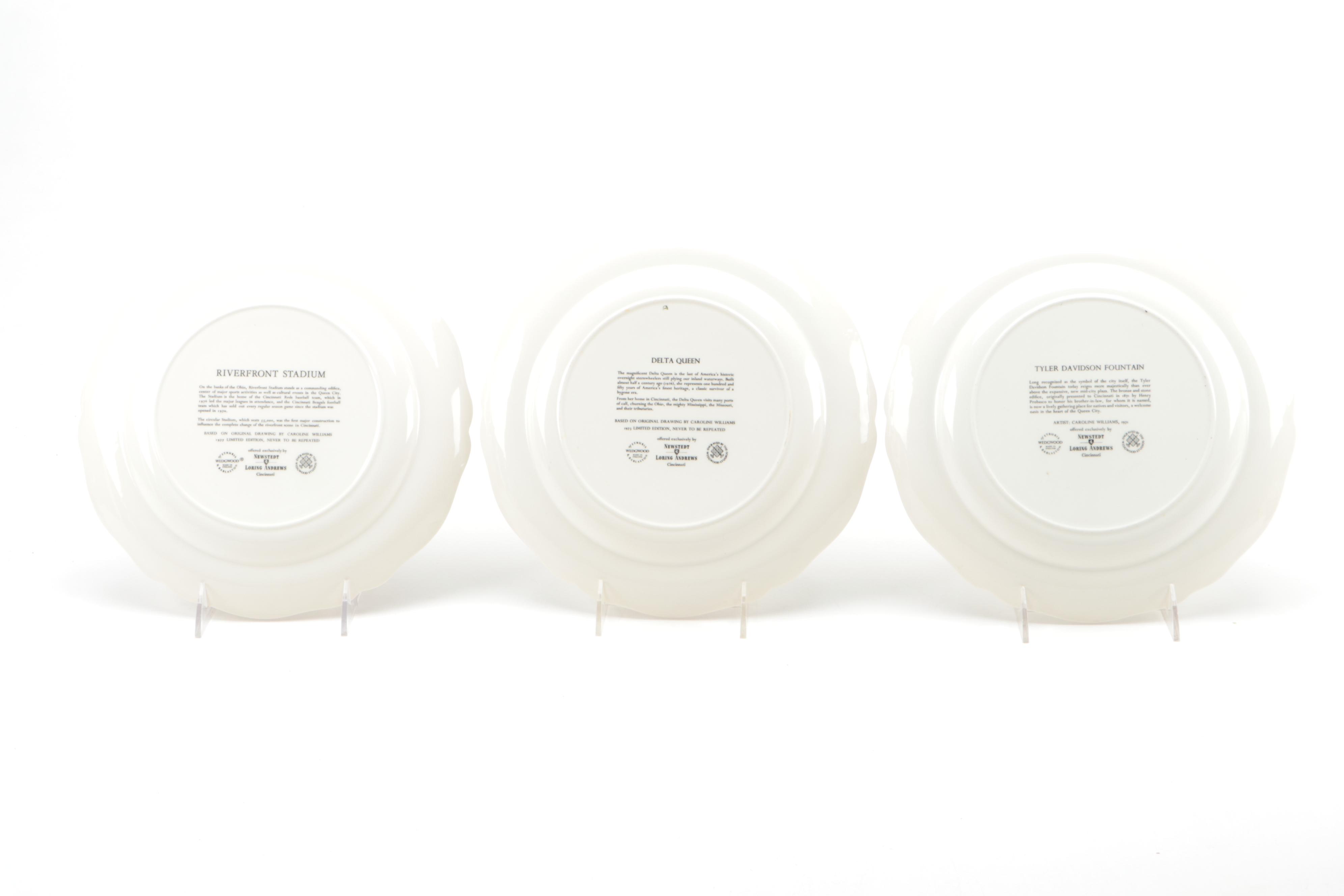 Caroline Williams for Wedgwood "Scenes of Cincinnati" Collector Plates