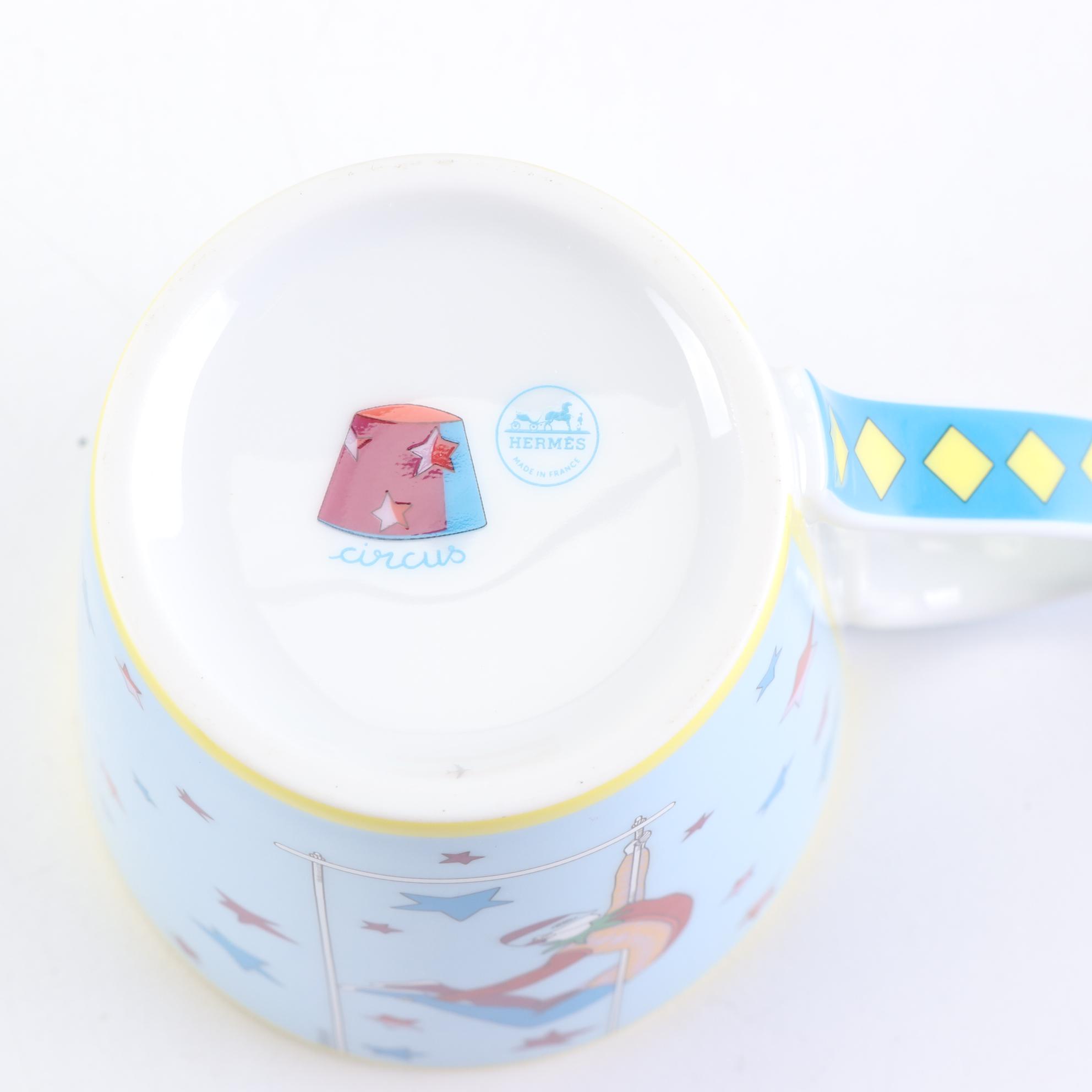 Hermès "Circus" Porcelain Mug