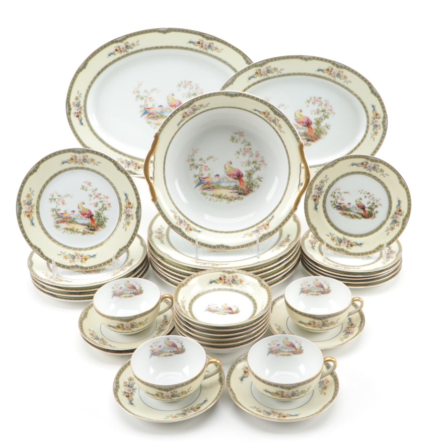 Noritake "Windsor" Porcelain Dinnerware and Serveware, circa 1921