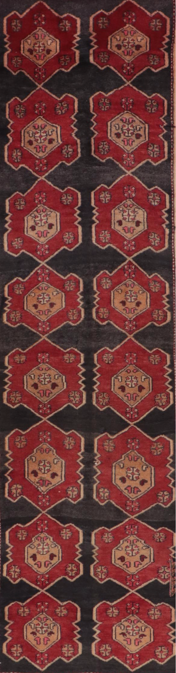 2'10 x 9' Hand-Knotted Persian Quchan Carpet Runner