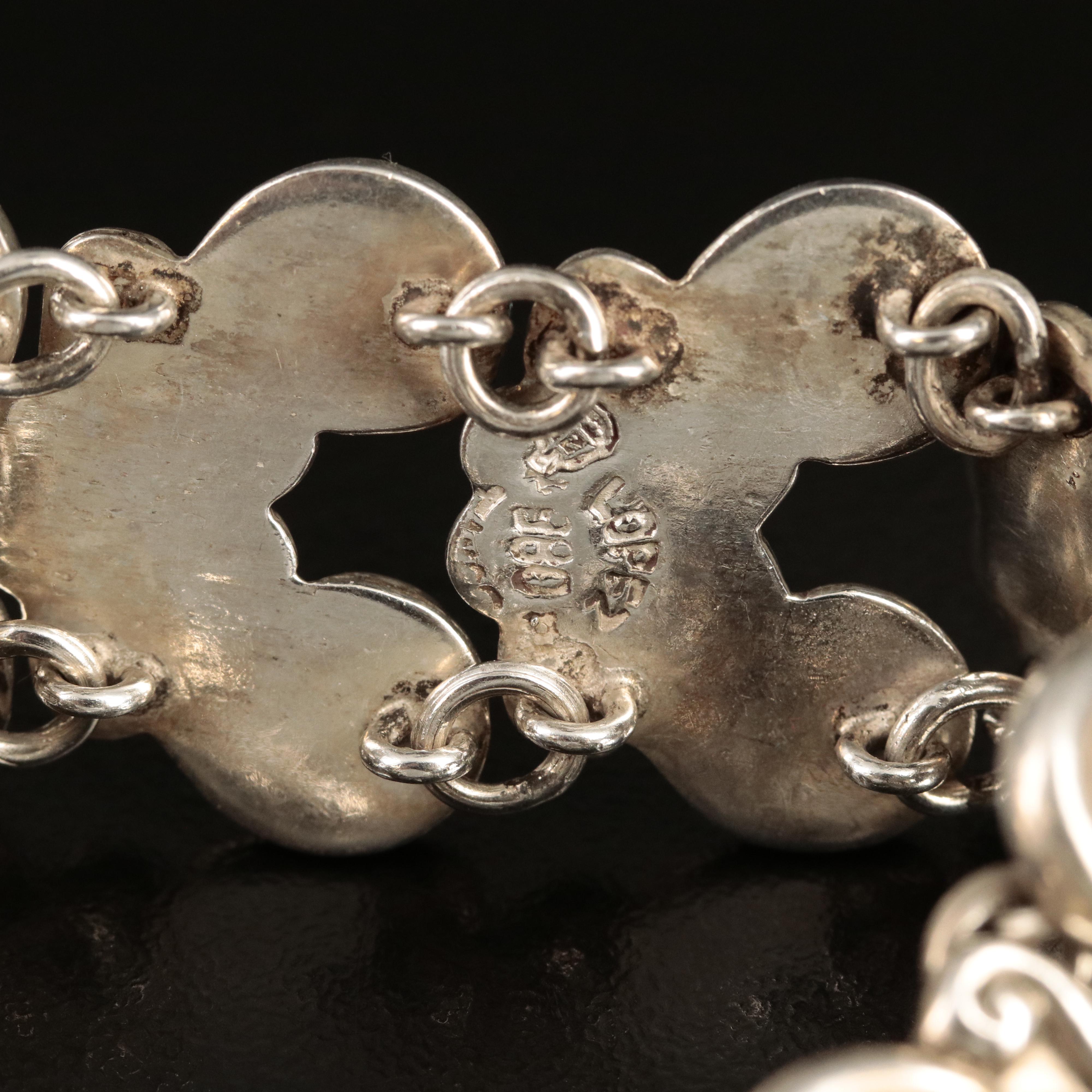 Gerardo Lopez Taxco 980 Silver Panel Bracelet