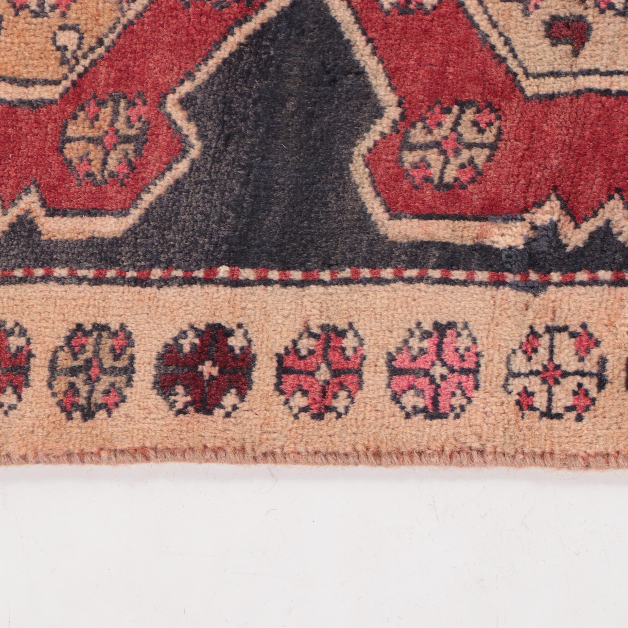 2'10 x 9' Hand-Knotted Persian Quchan Carpet Runner