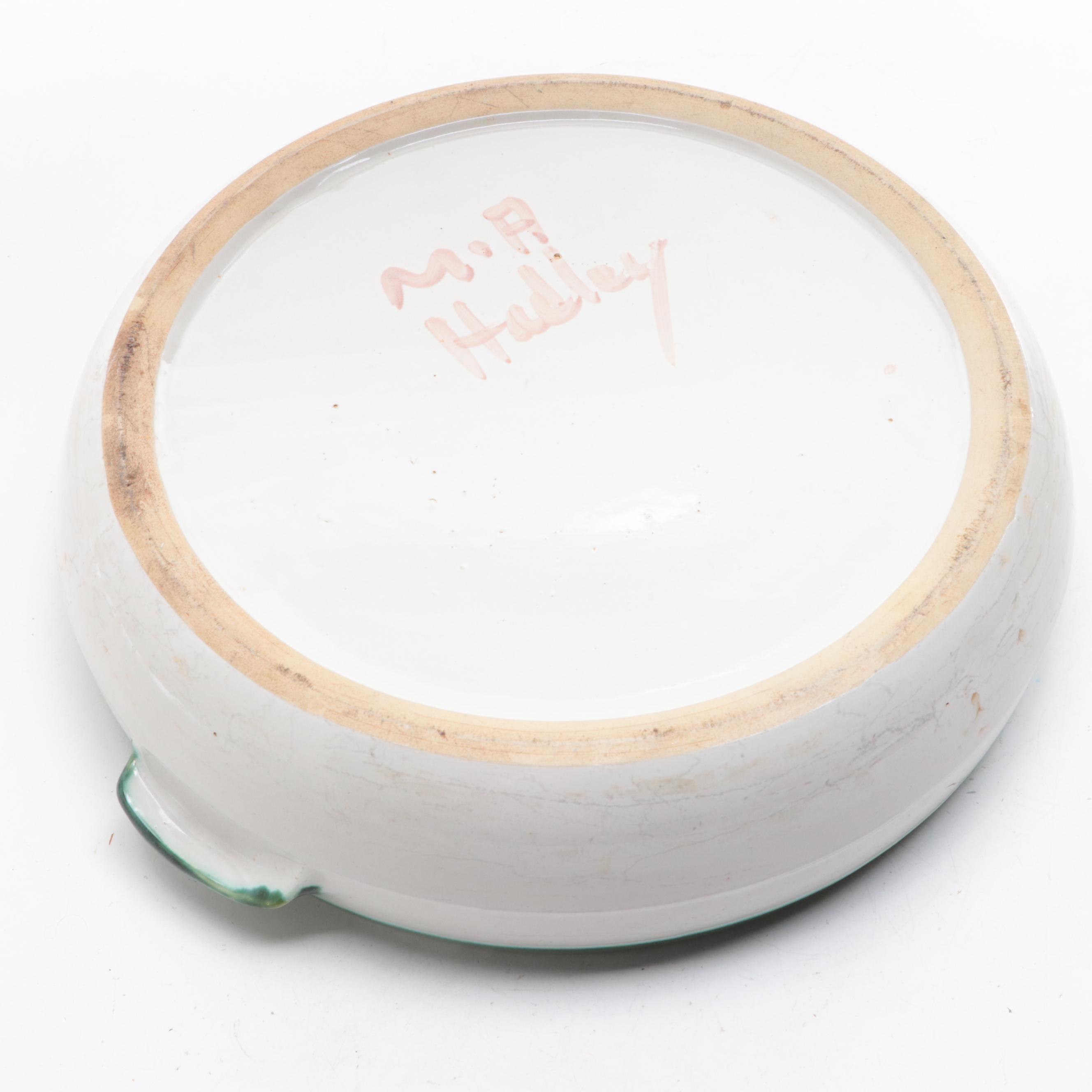 M A Hadley Pottery Covered Casserole Dish