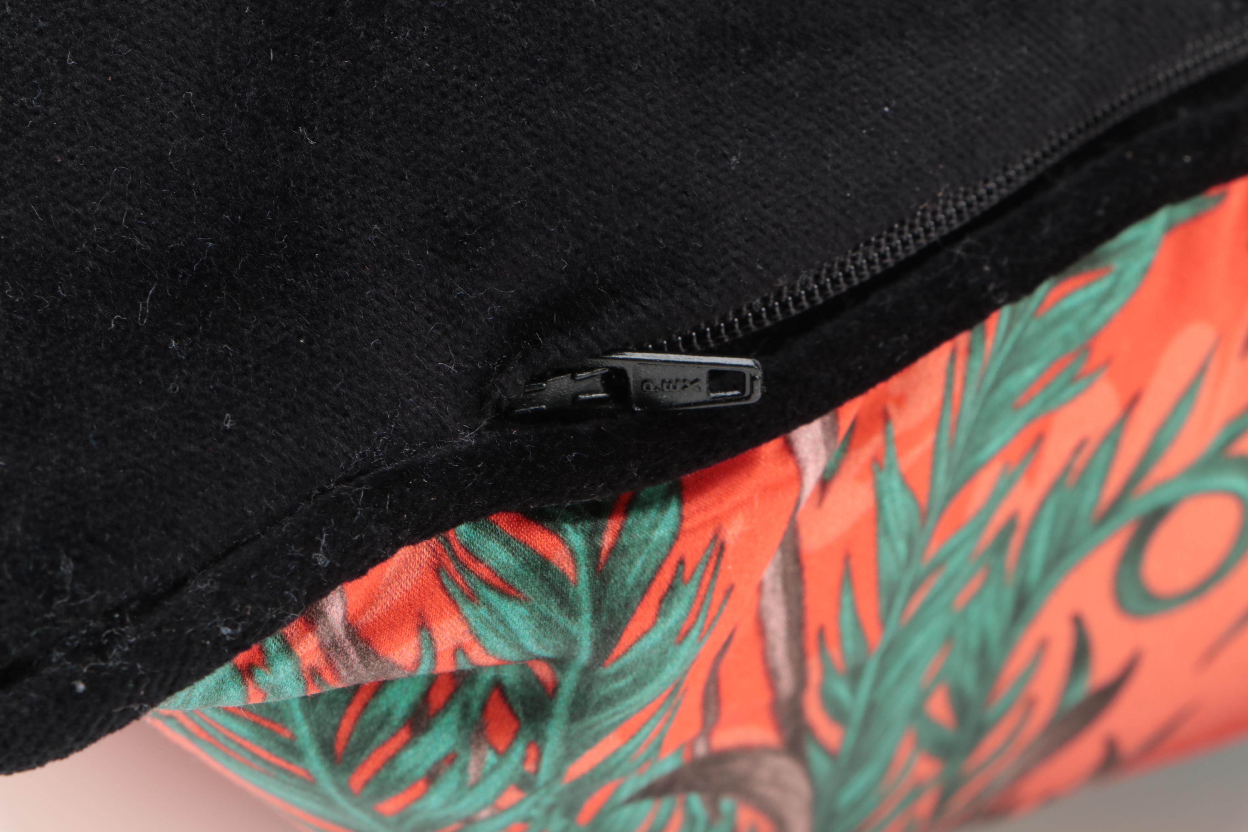 Emma Shipley Silk and Velvet "Phoenix" Throw Pillows