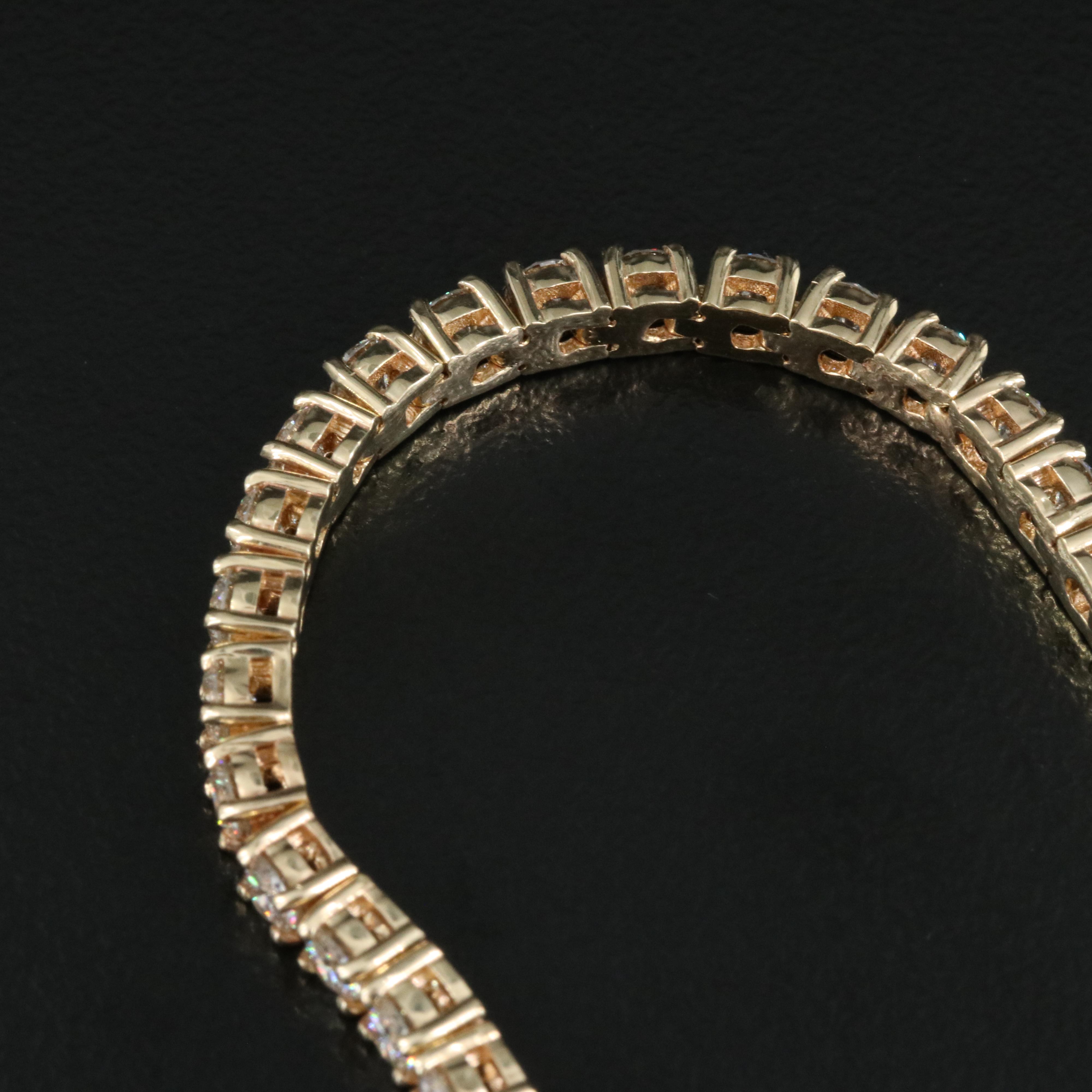 14K 10.00 CTW Diamond Rivière Necklace