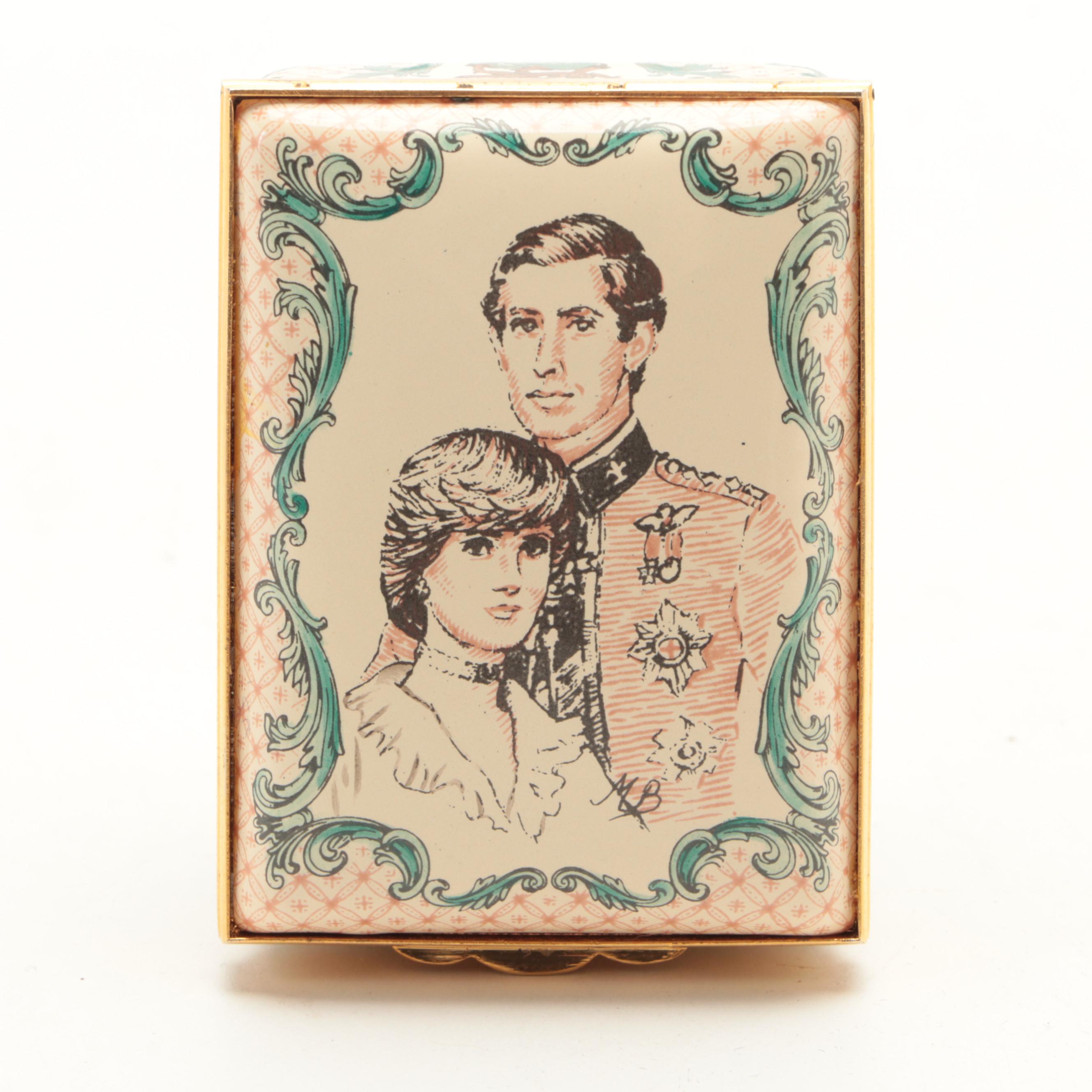 Halcyon Days Limited Edition Charles and Diana Wedding Commemorative Box, 1981
