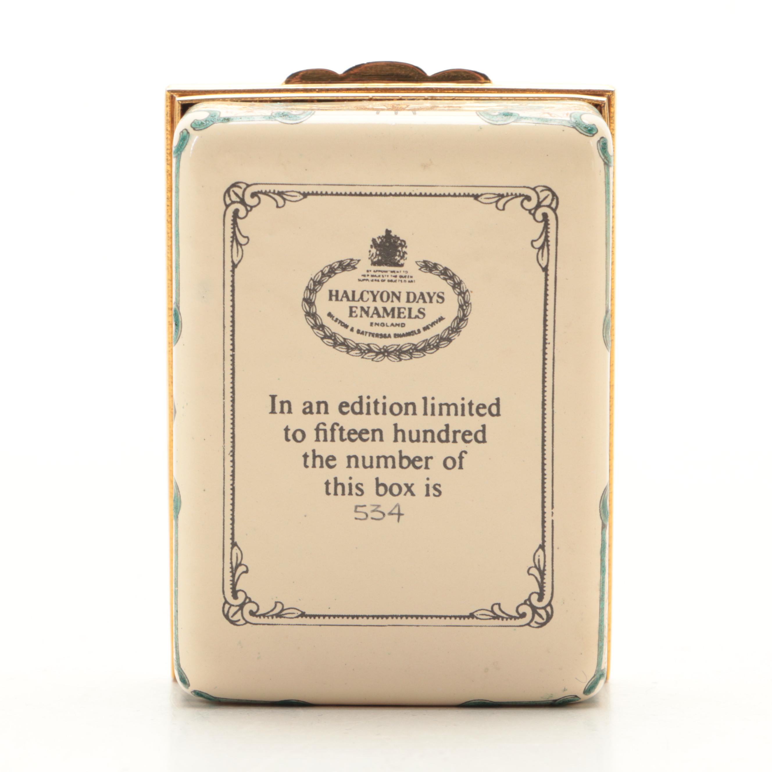 Halcyon Days Limited Edition Charles and Diana Wedding Commemorative Box, 1981