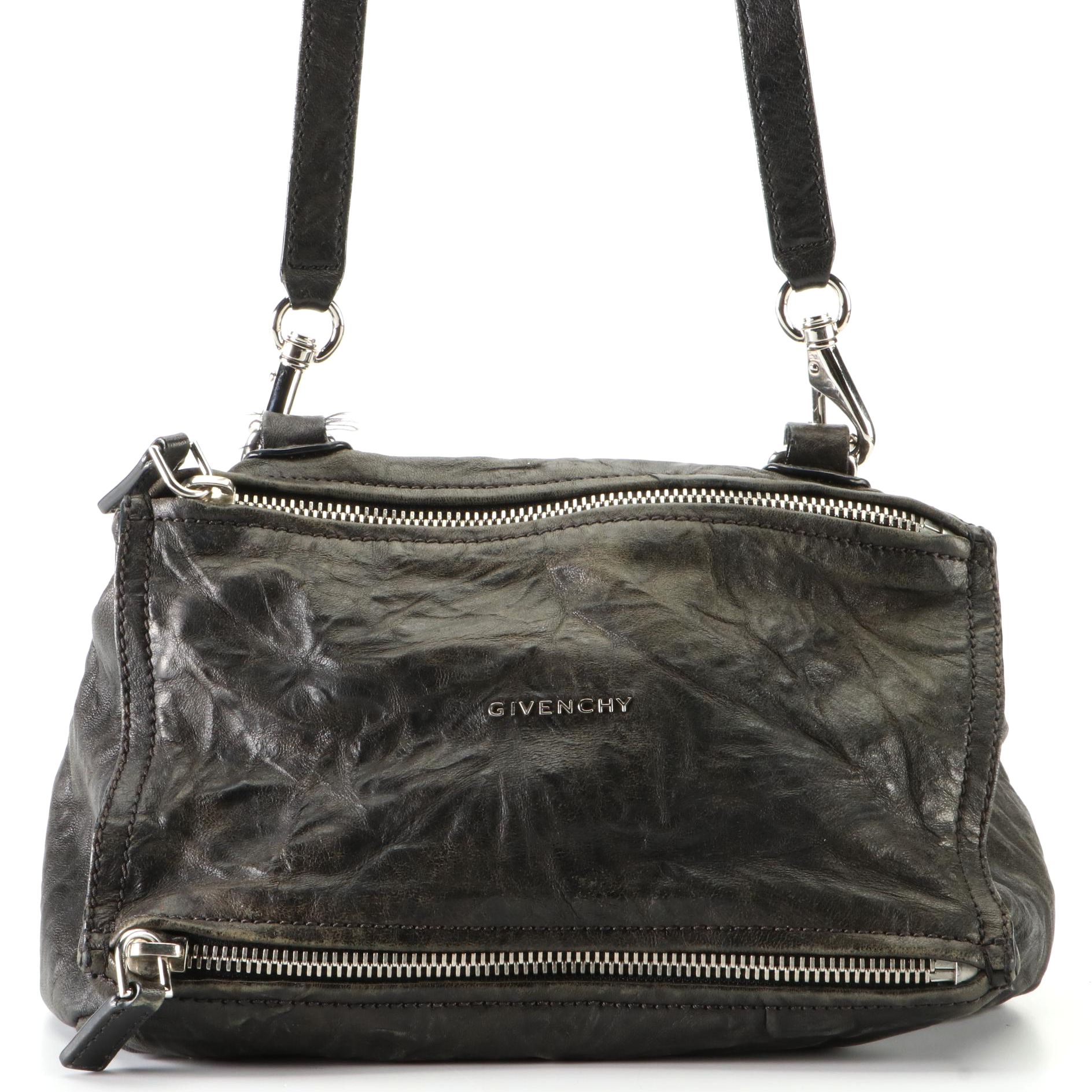 Givenchy Pandora Distressed Leather Shoulder Bag