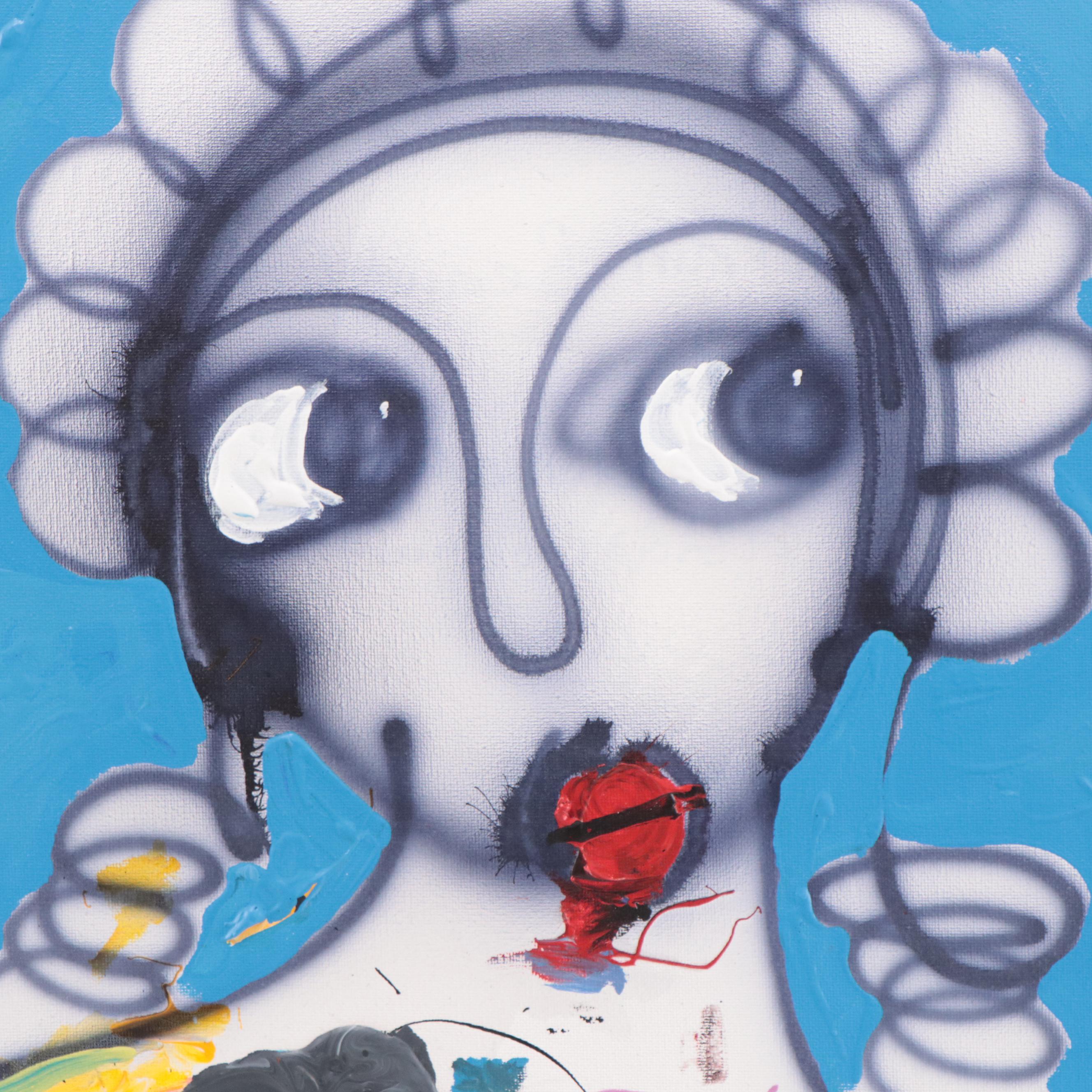 Abiola Idowu Mixed Media Painting "I am Beautiful III," 2023