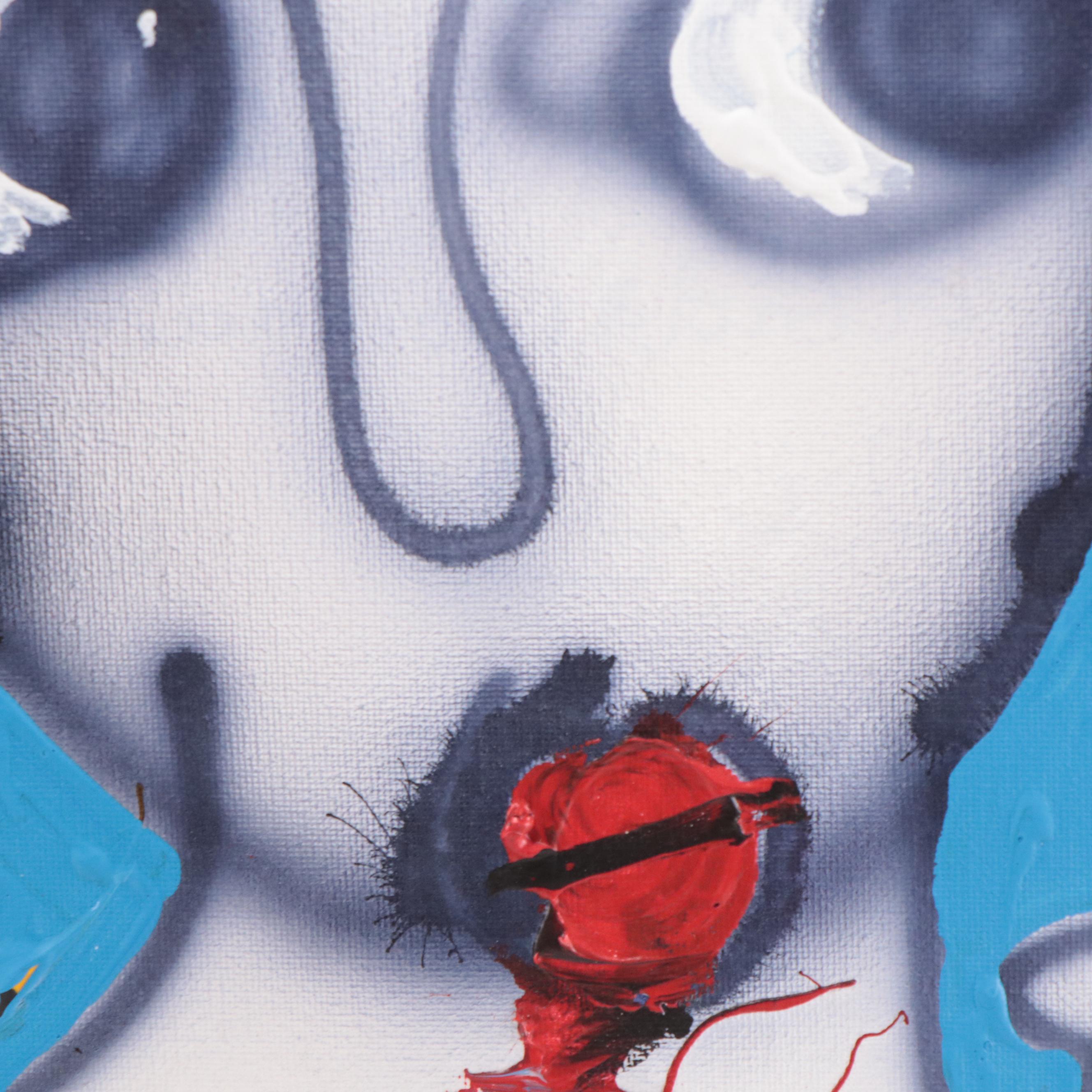 Abiola Idowu Mixed Media Painting "I am Beautiful III," 2023