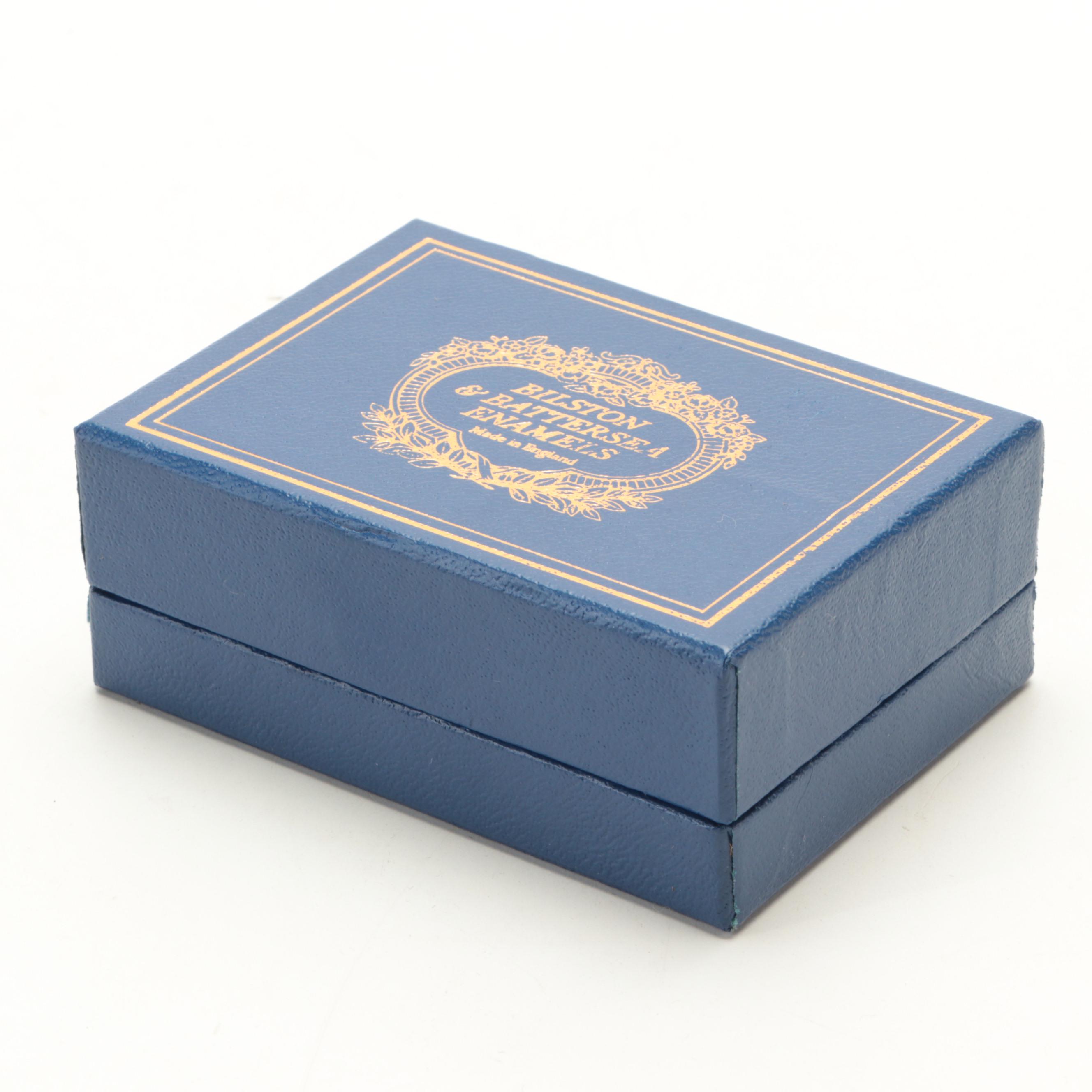 Halcyon Days Bilston and Battersea Carnaval des Animaux "Le Cygne" Music Box