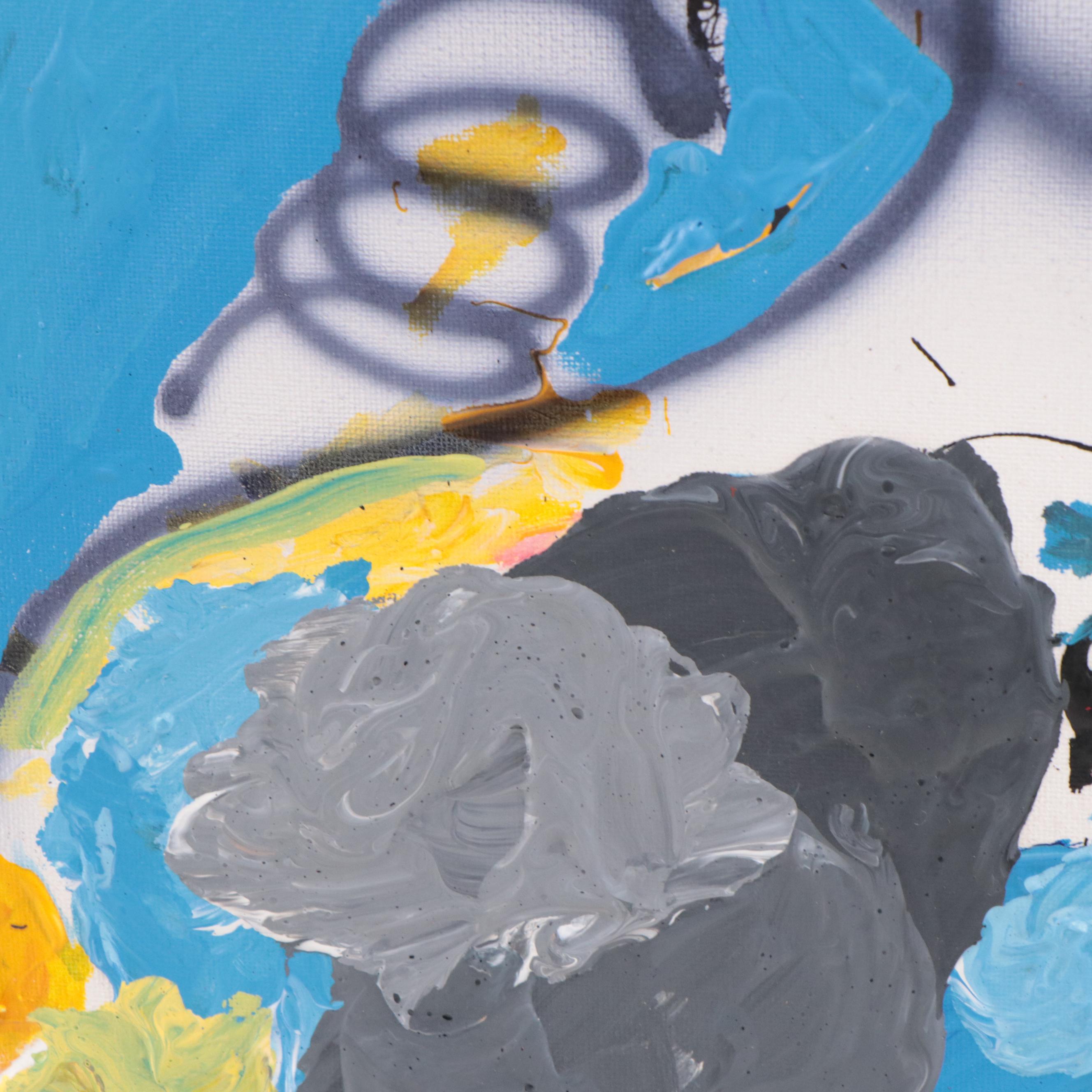 Abiola Idowu Mixed Media Painting "I am Beautiful III," 2023