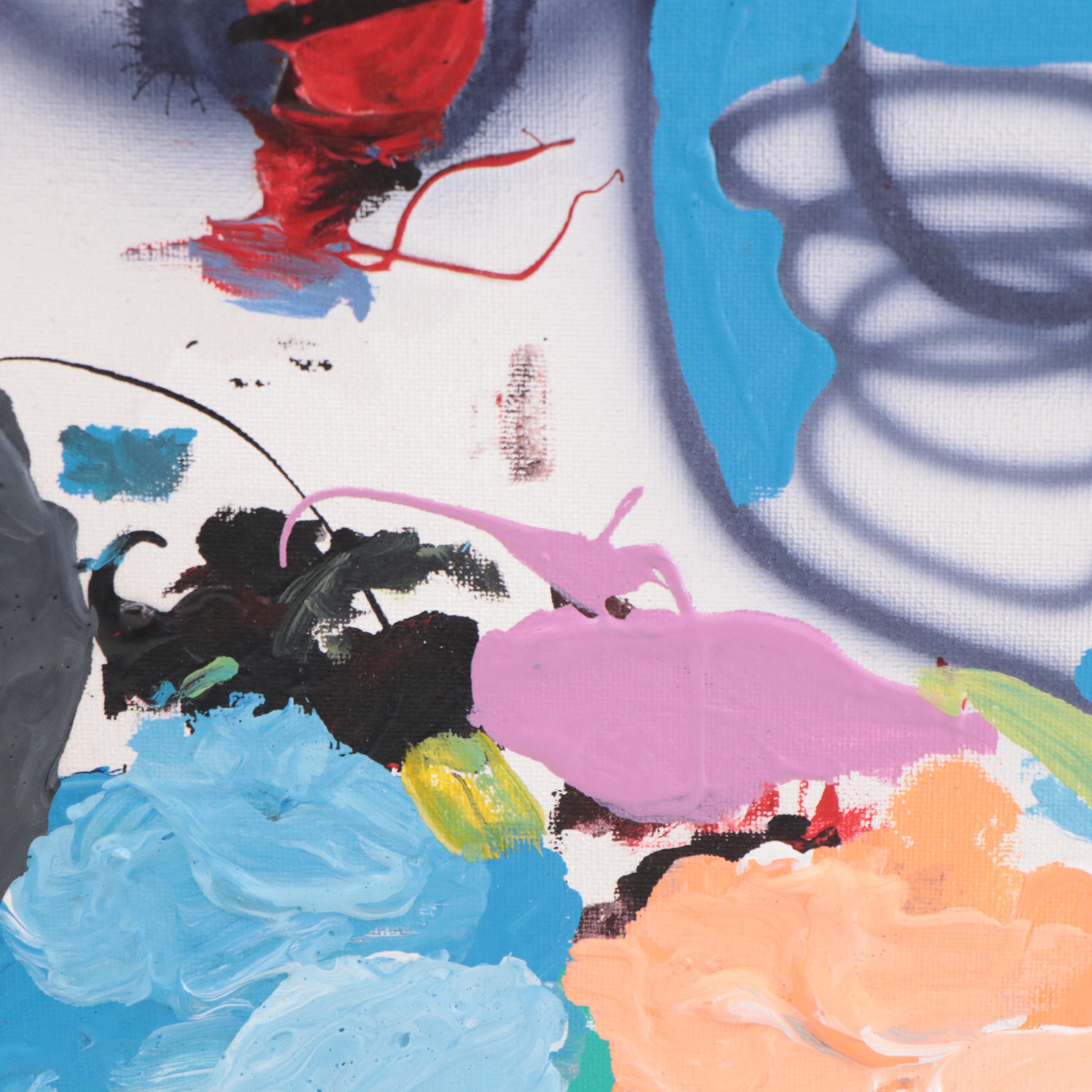 Abiola Idowu Mixed Media Painting "I am Beautiful III," 2023