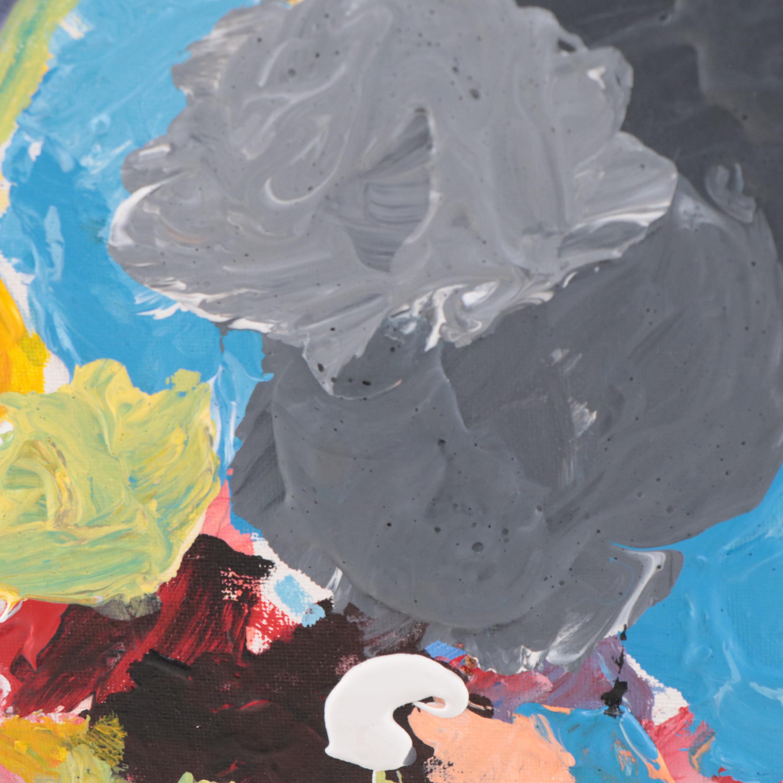 Abiola Idowu Mixed Media Painting "I am Beautiful III," 2023