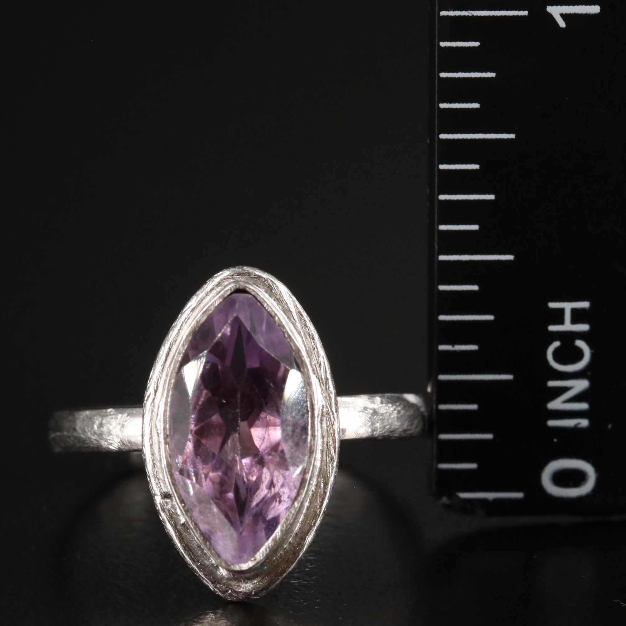 Amethyst Marquise Ring
