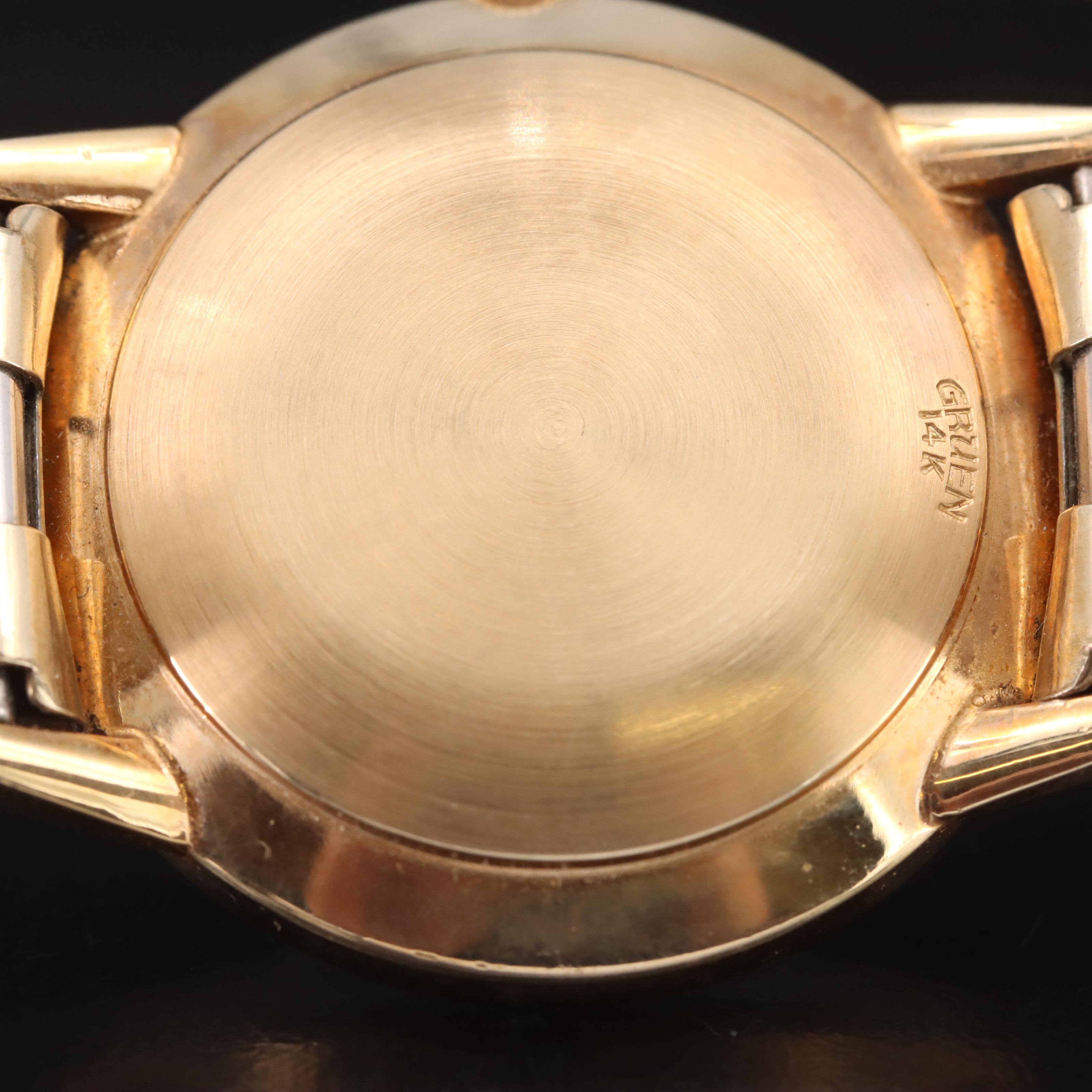 14K Gruen Precision Autowind with Date Watch