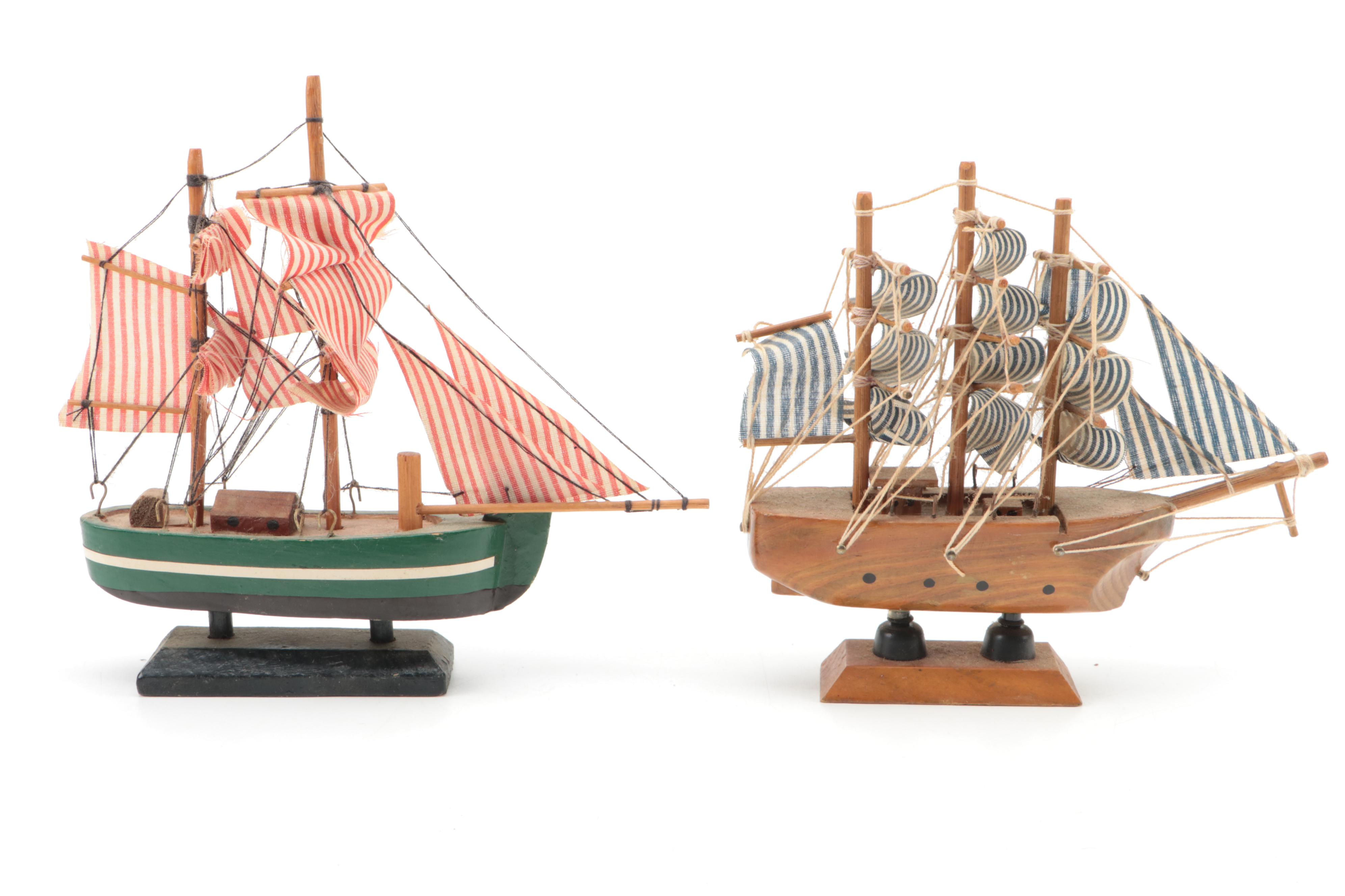 Miniature Galleon Ships