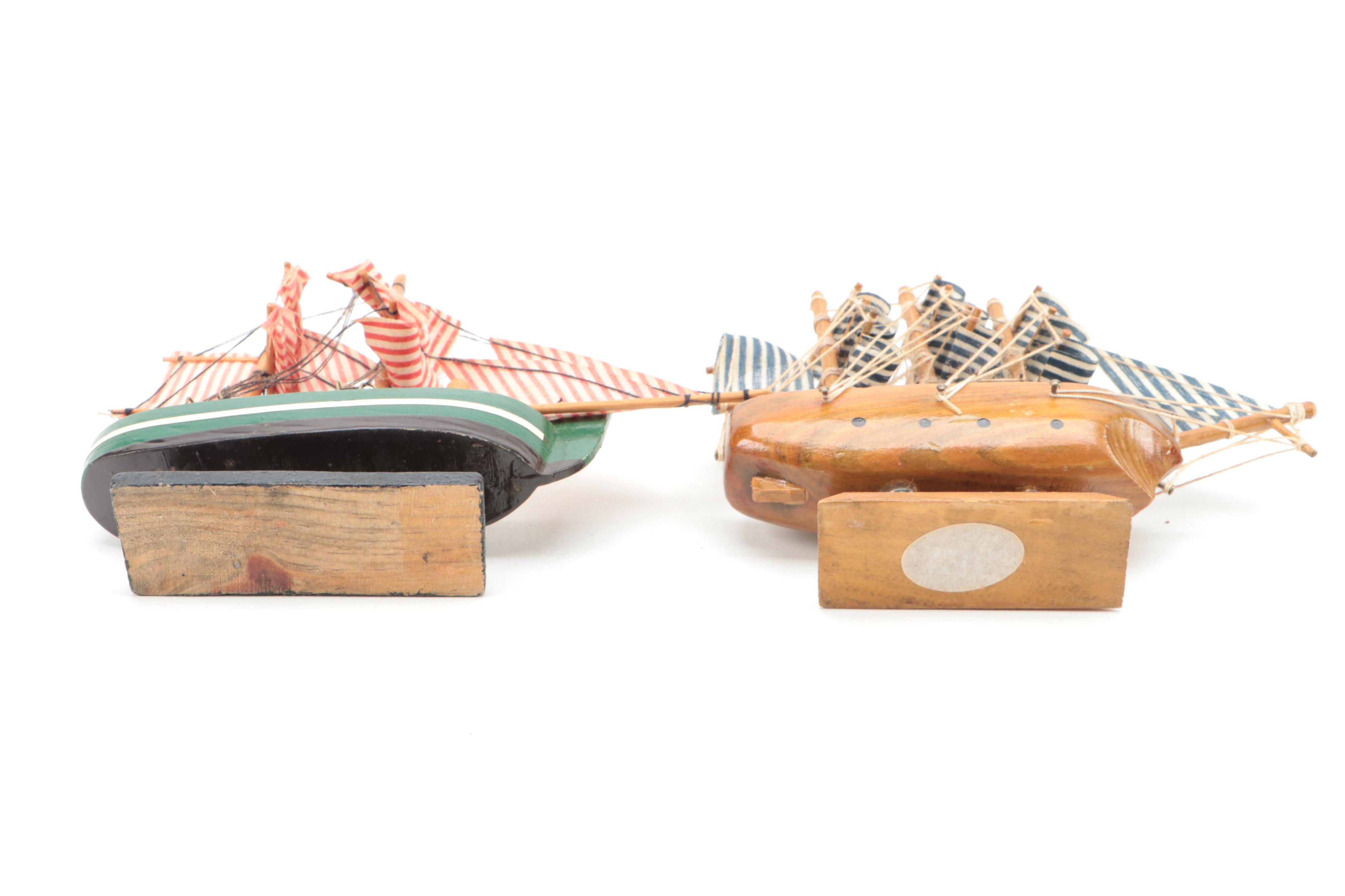 Miniature Galleon Ships