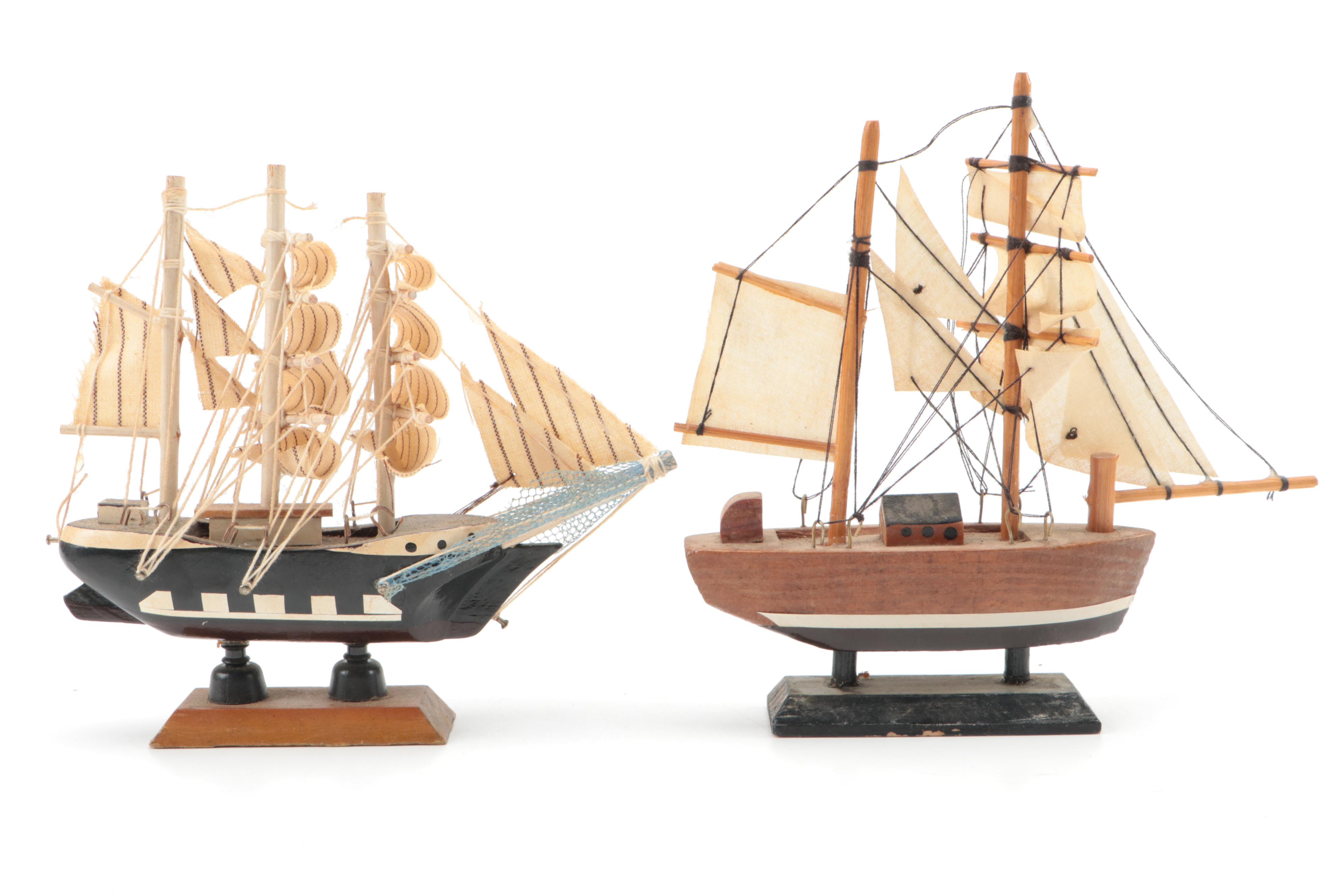 Miniature Galleon Ships