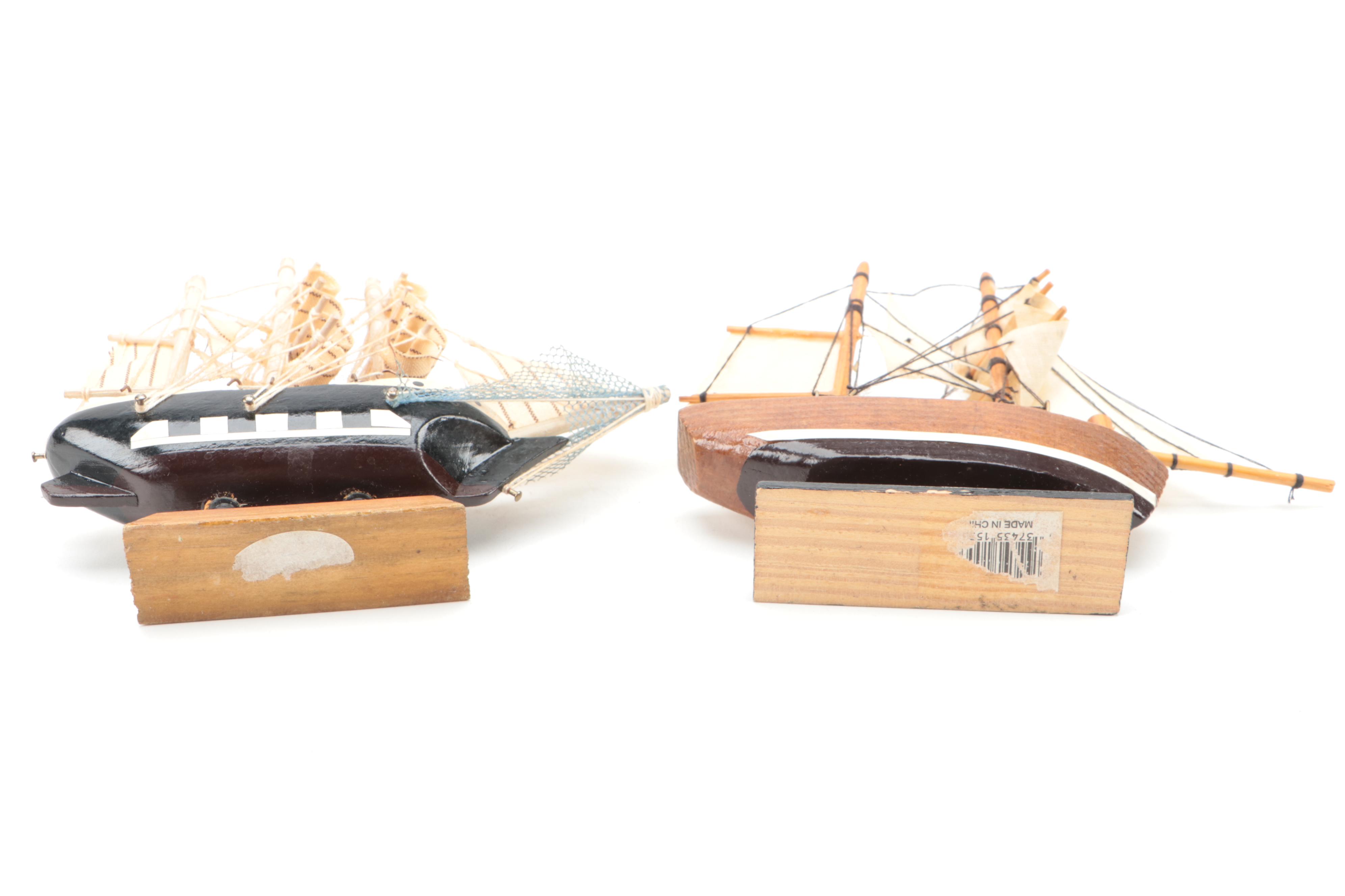 Miniature Galleon Ships