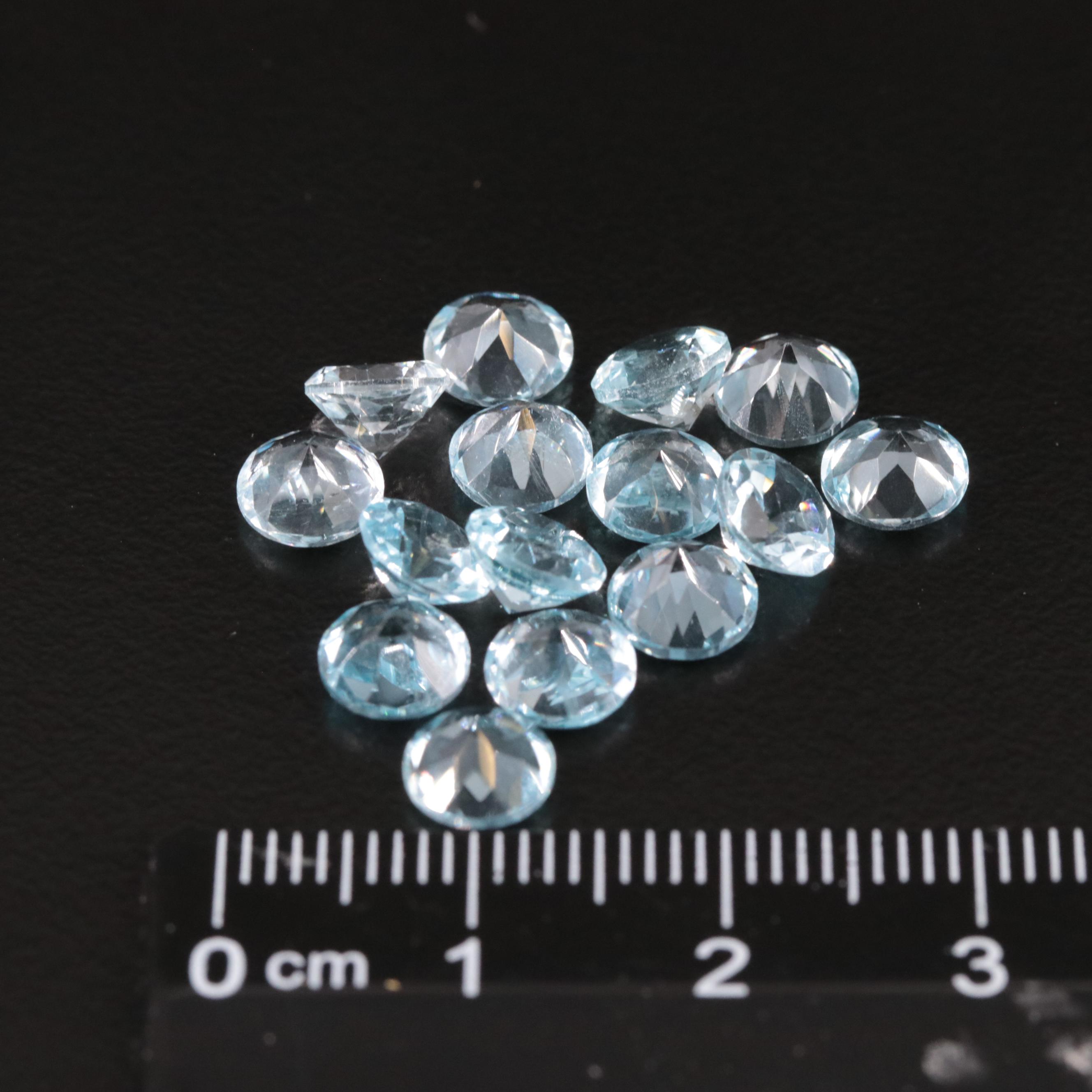 Loose 15.27 CTW Blue Topaz