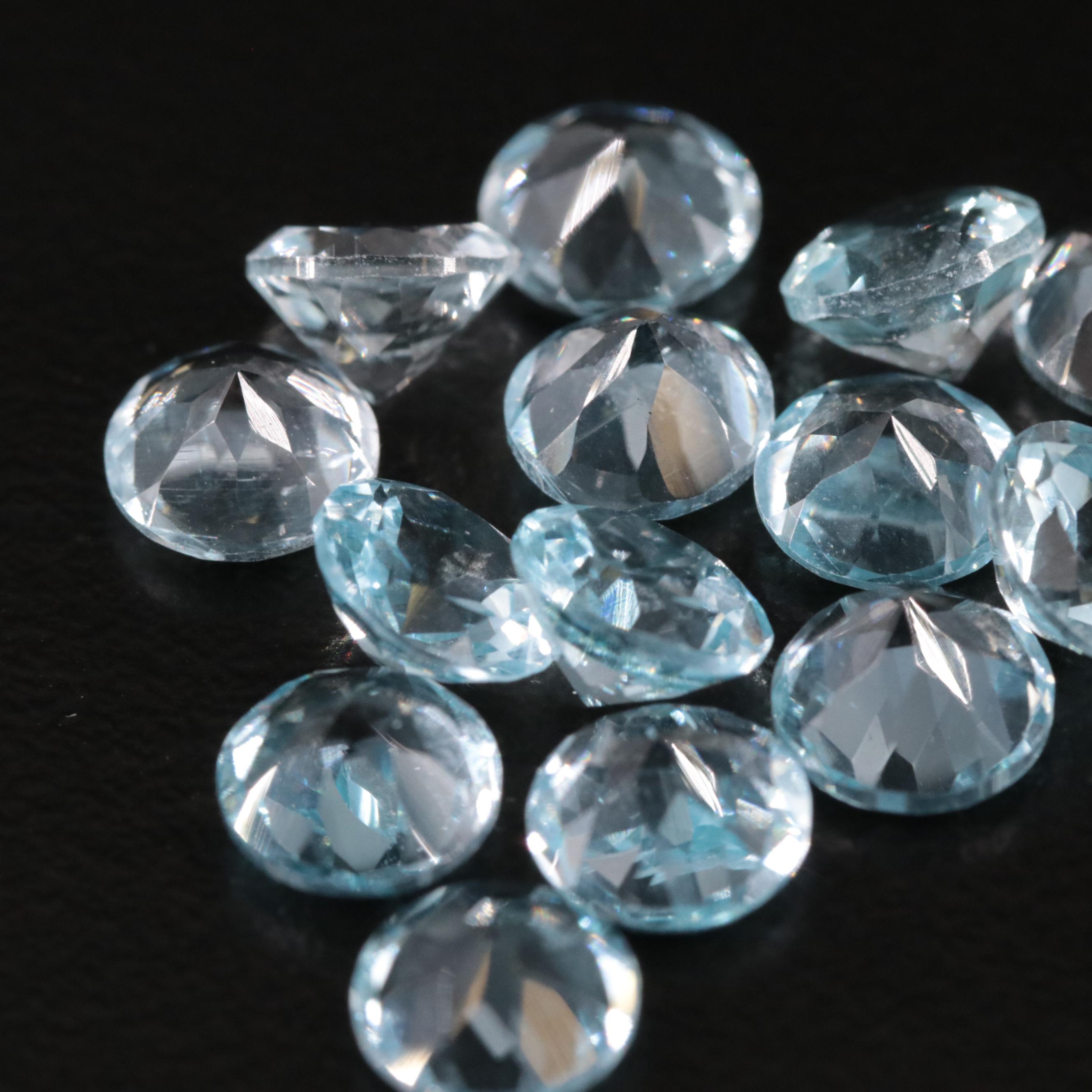 Loose 15.27 CTW Blue Topaz