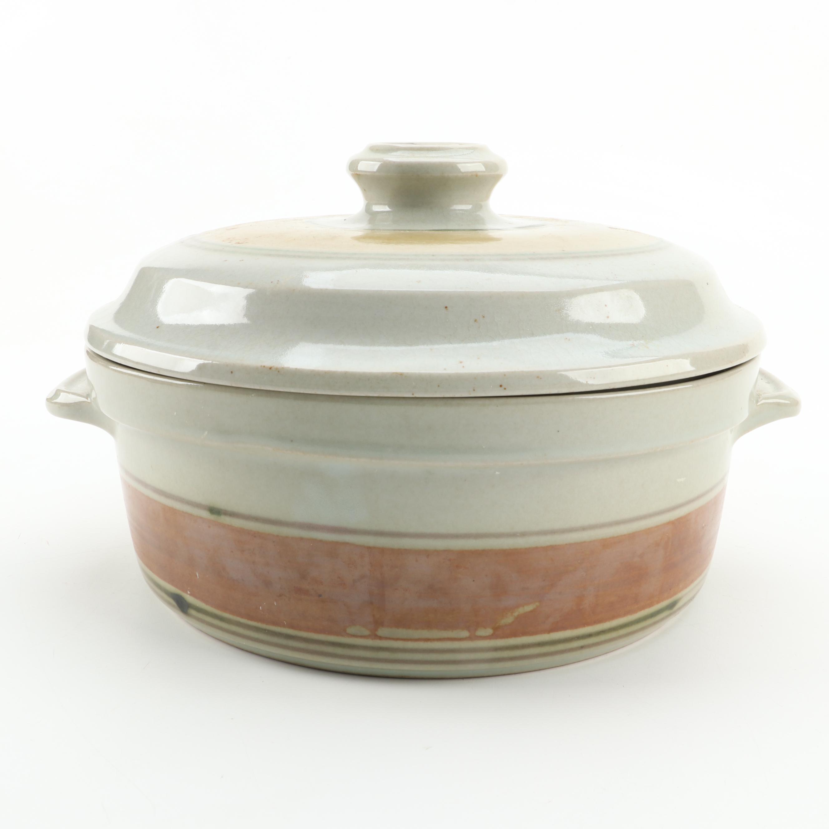 Earthenware Coveres Casserole and Plates