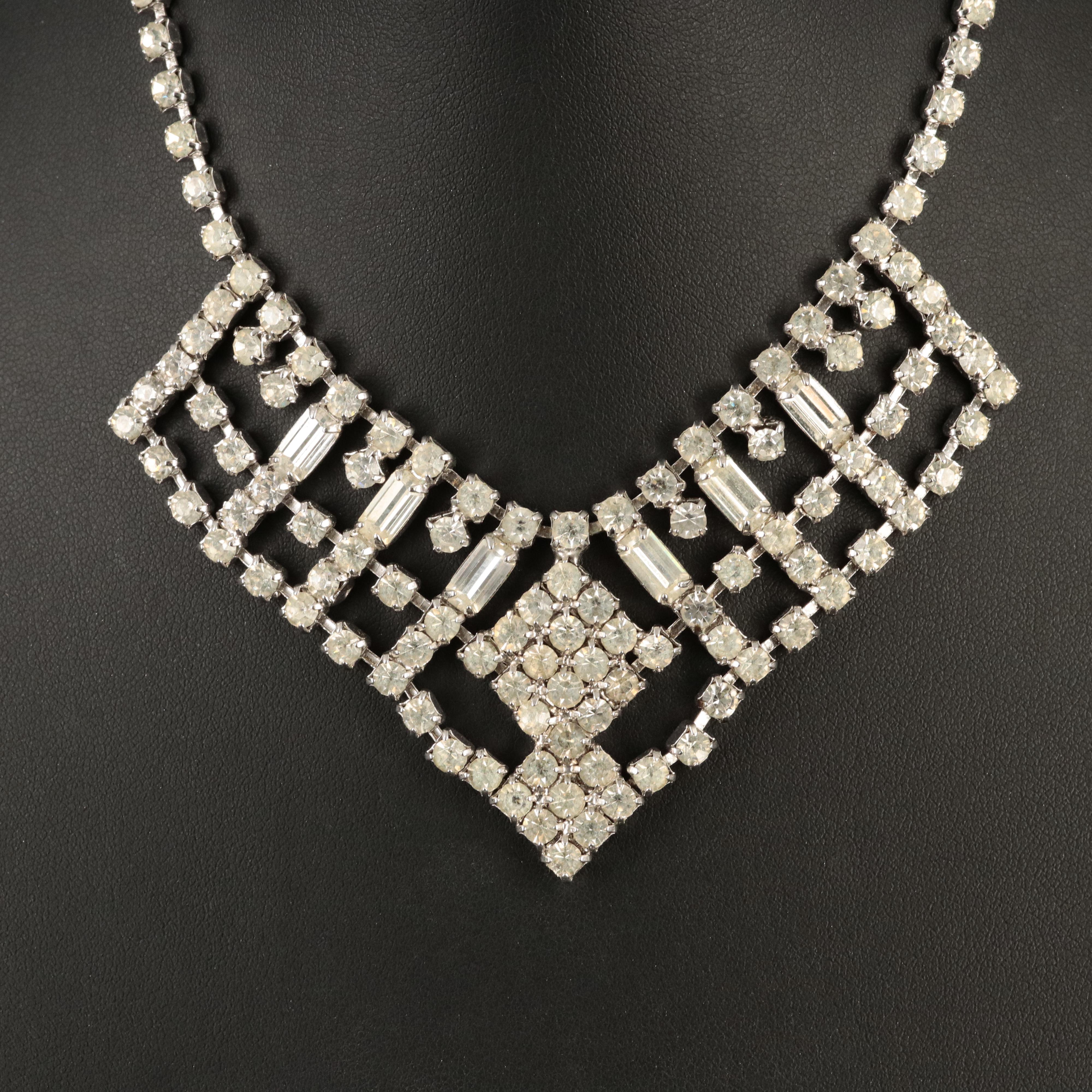 1940s Rhinestone Necklace