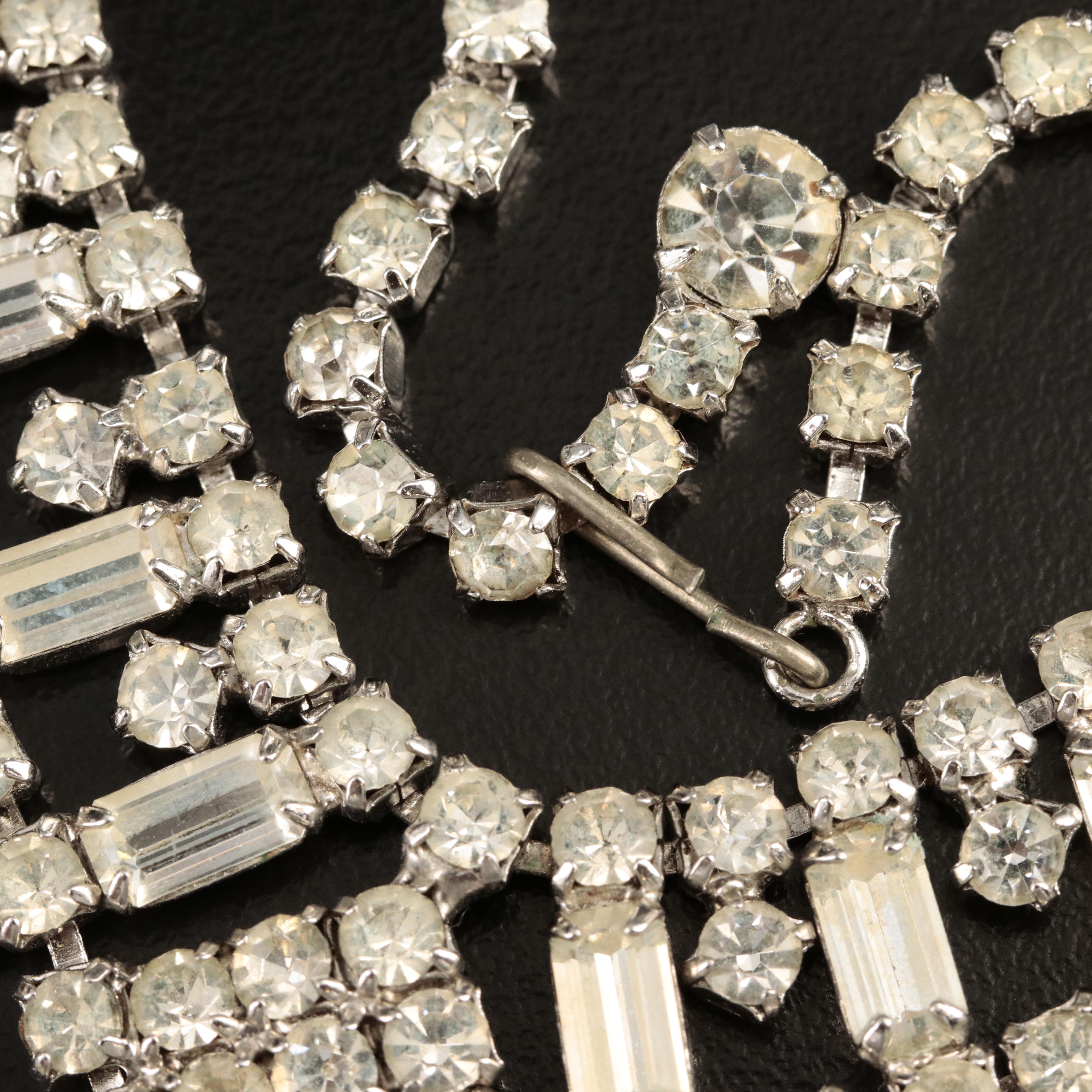 1940s Rhinestone Necklace
