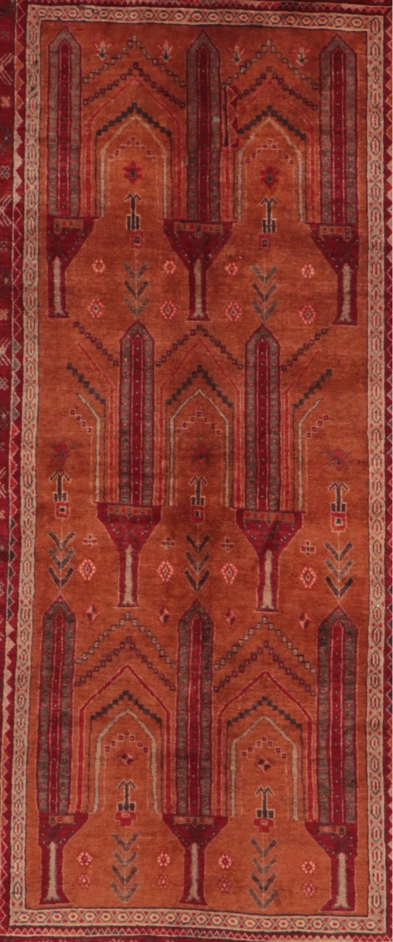 4'2 x 8'10 Hand-Knotted Northwest Persian Area Rug