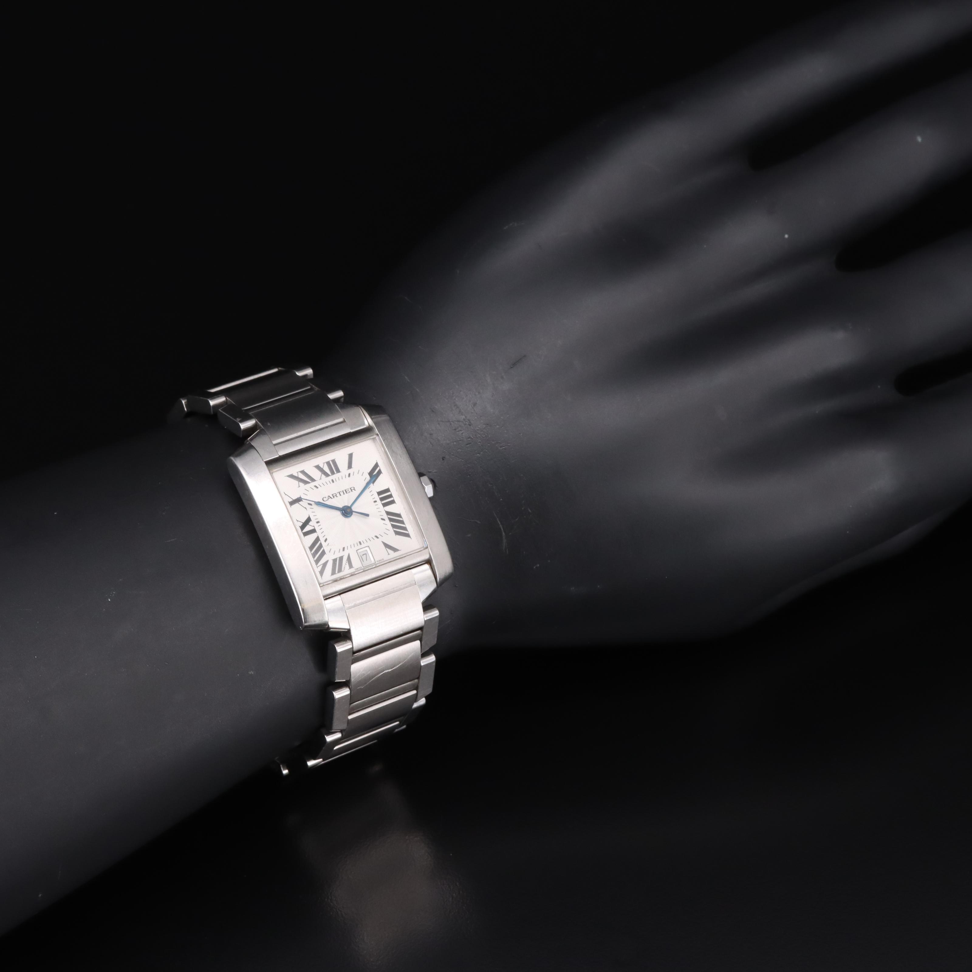 Cartier Tank Francaise Automatic Stainless Steel Watch