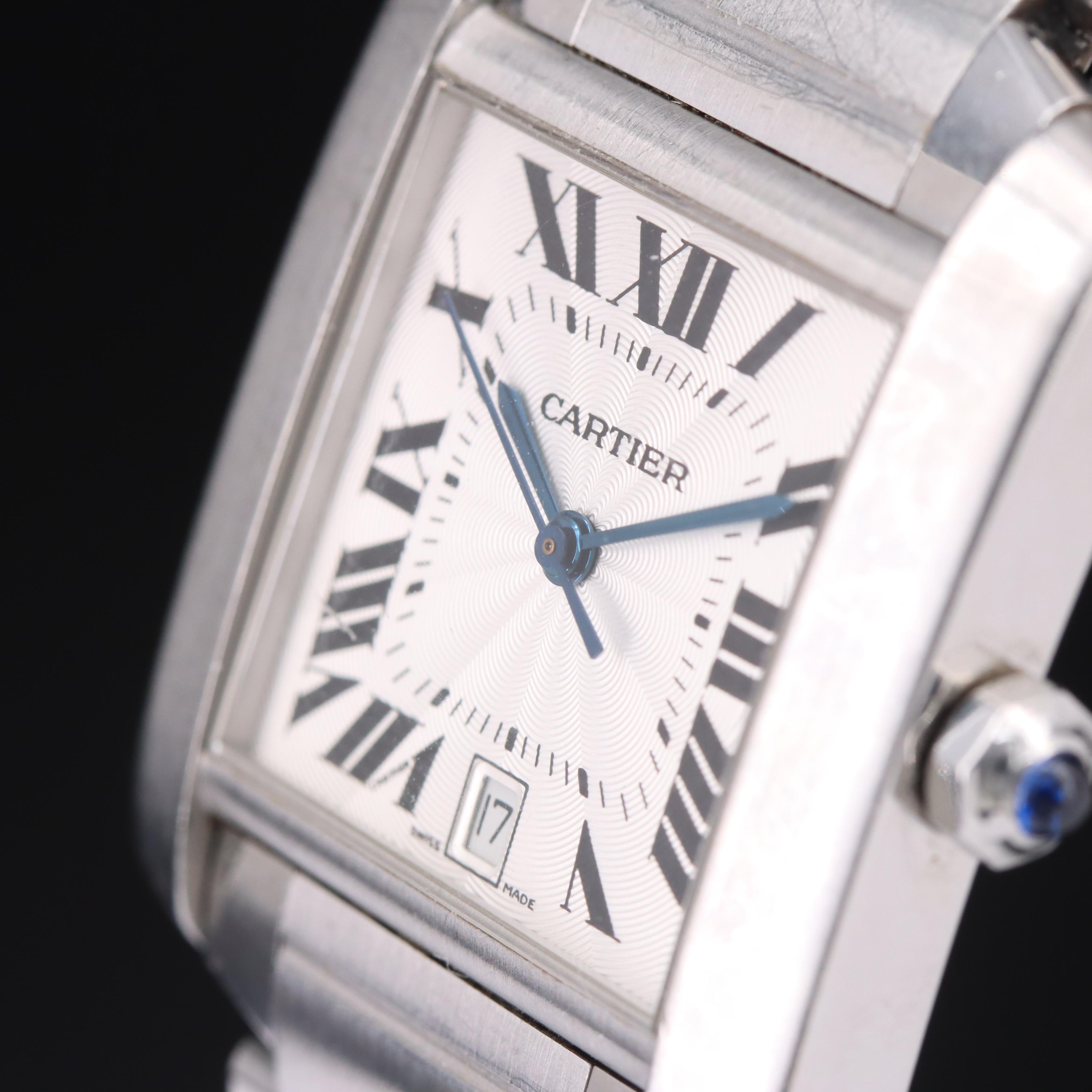 Cartier Tank Francaise Automatic Stainless Steel Watch