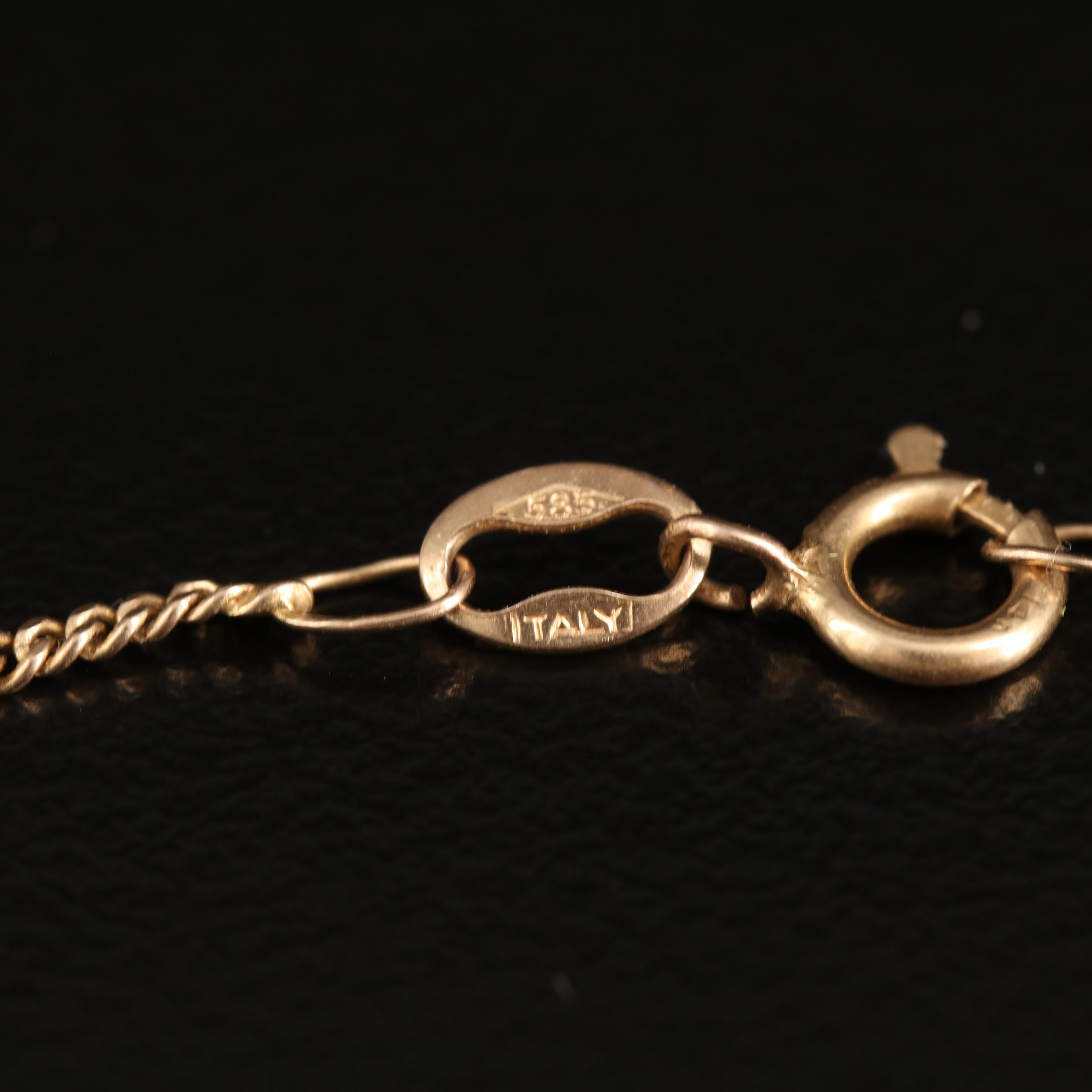 Italian 14K Station Bracelet