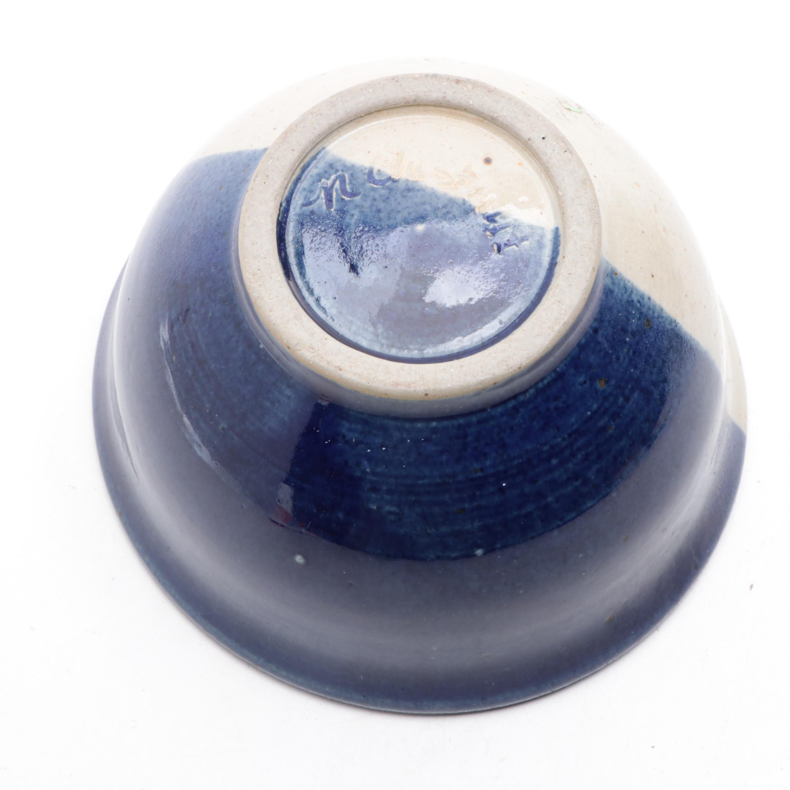 Handmade Studio Art Pottery Bowls, Late 20th/21st Century