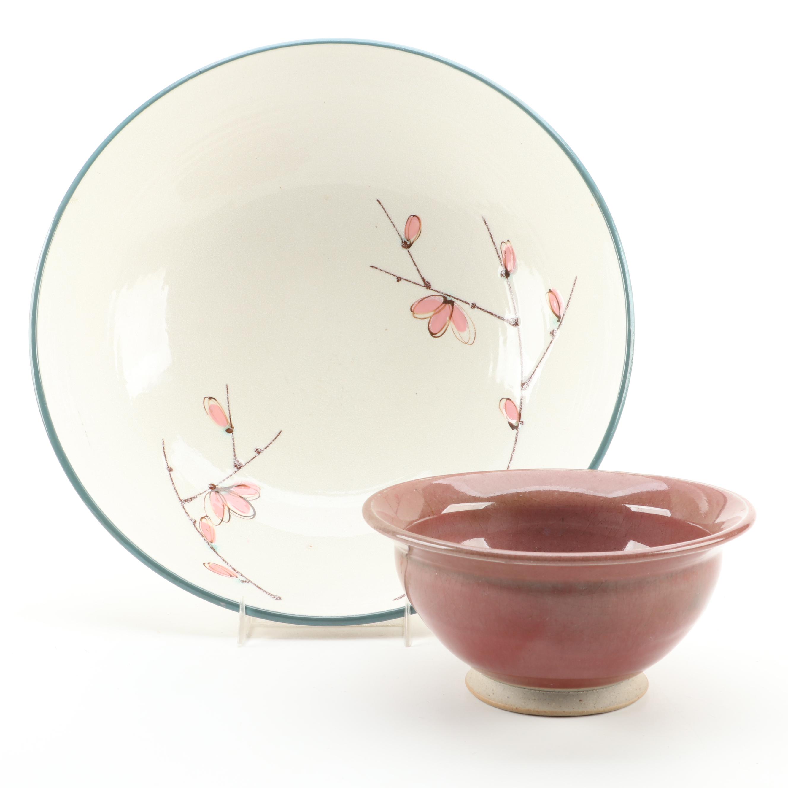 "Haru" Fancrest-Ware and Other Studio Art Pottery Bowls