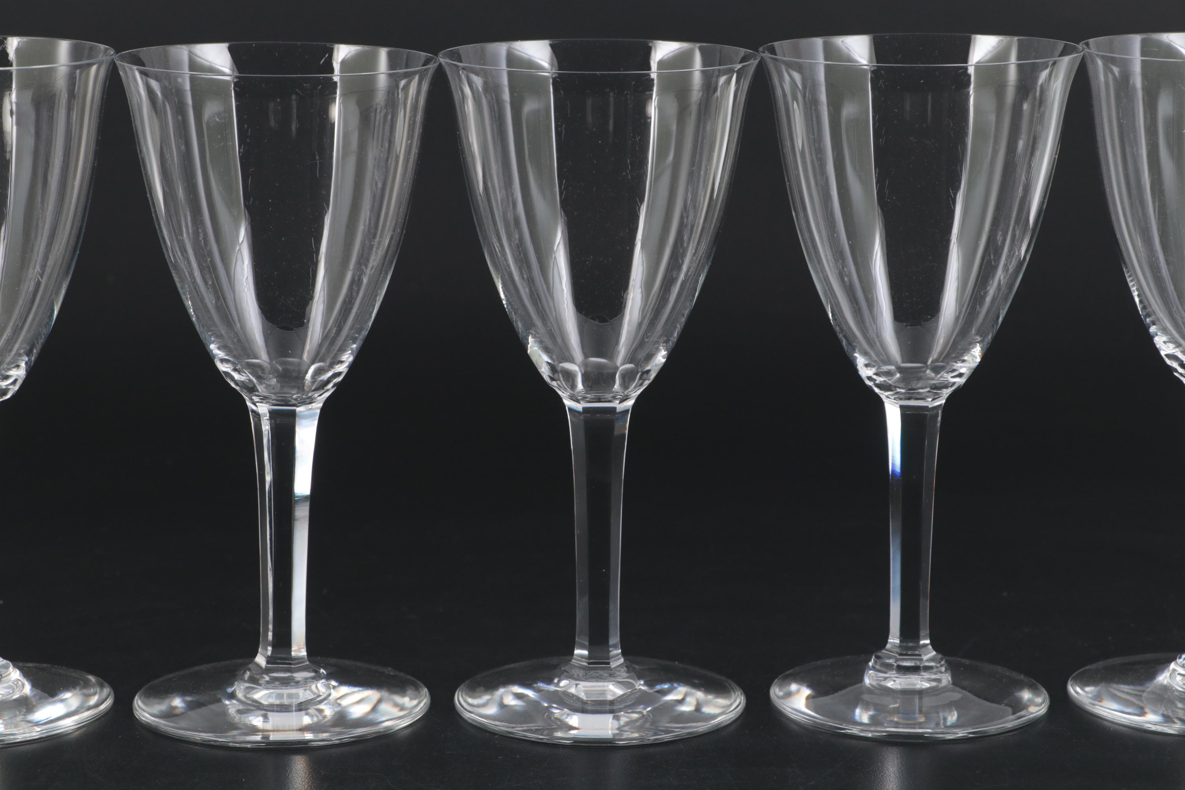 Baccarat "Coppelia" Crystal Water Goblets, Mid-20th Century