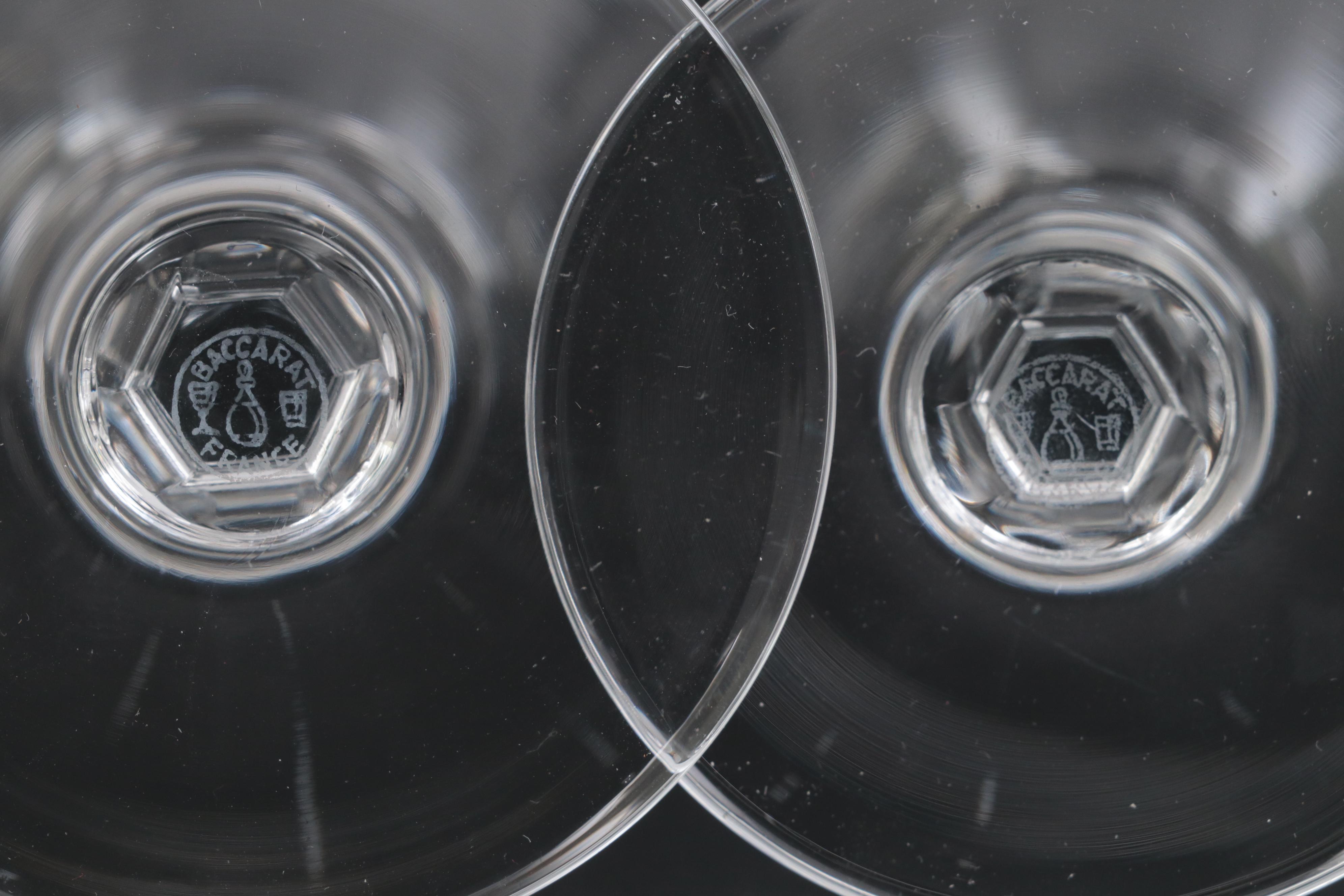 Baccarat "Coppelia" Crystal Water Goblets, Mid-20th Century