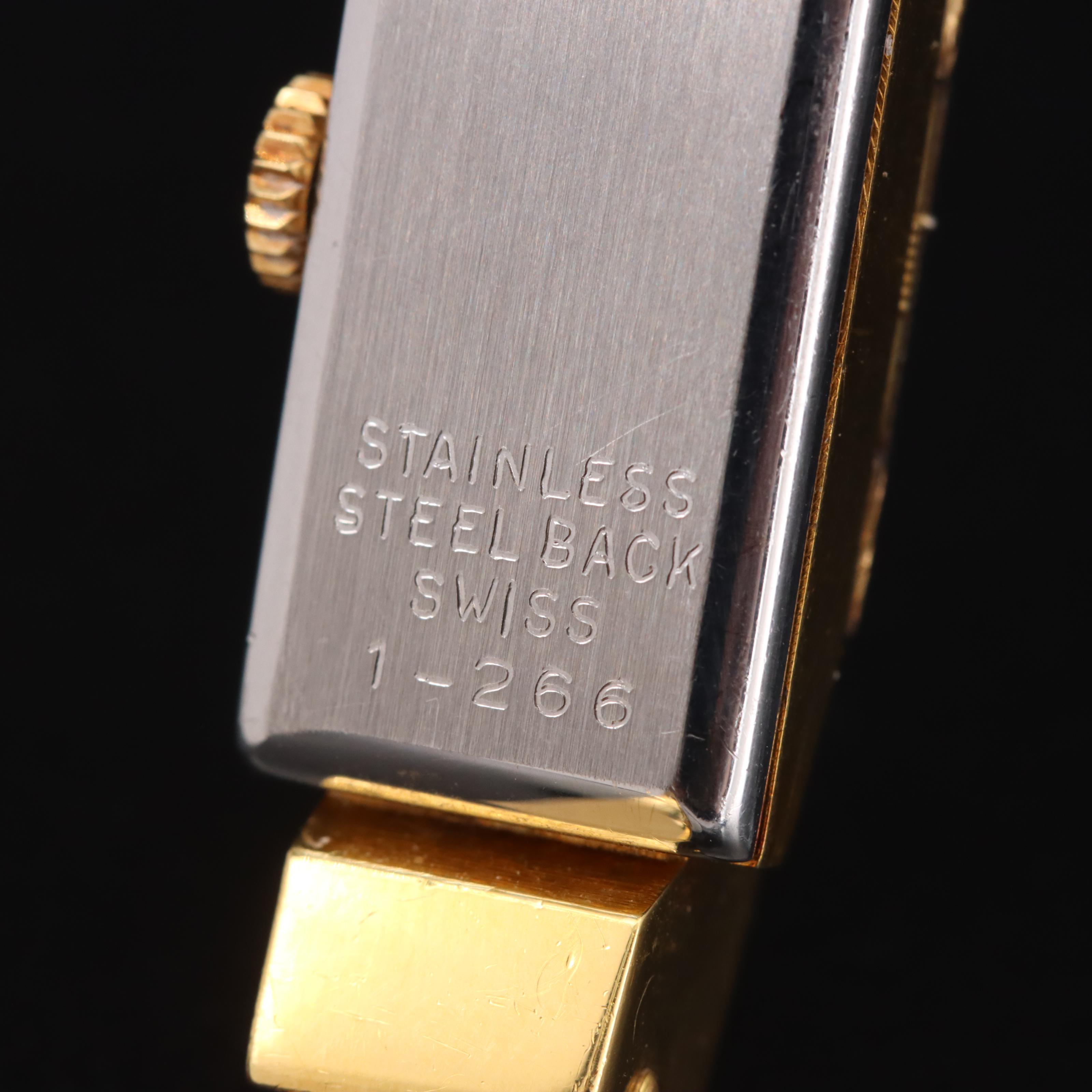 Hinged Bangle with Covered Swiss Watch