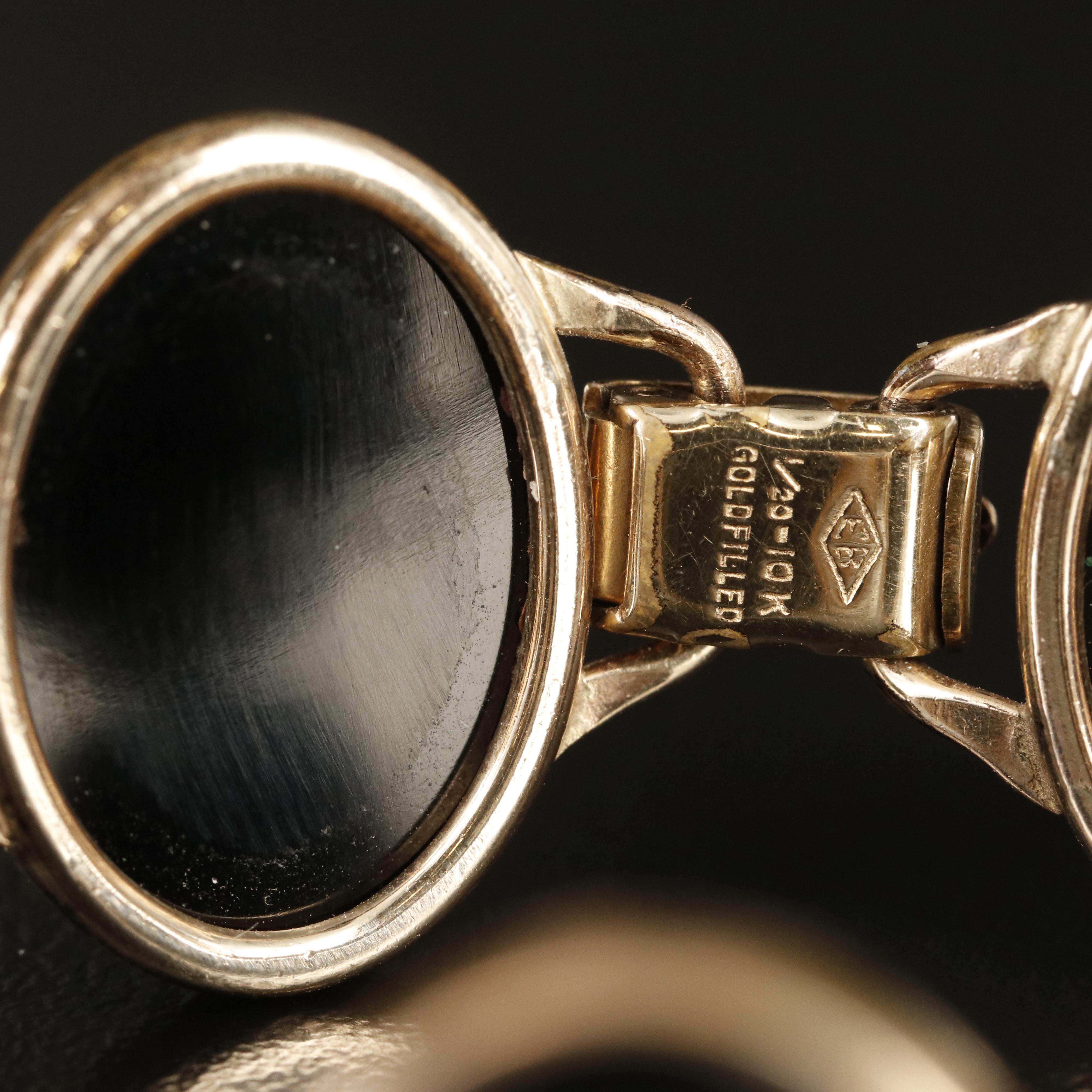 Engel Bro. Inc. Black Onyx Panel Bracelet