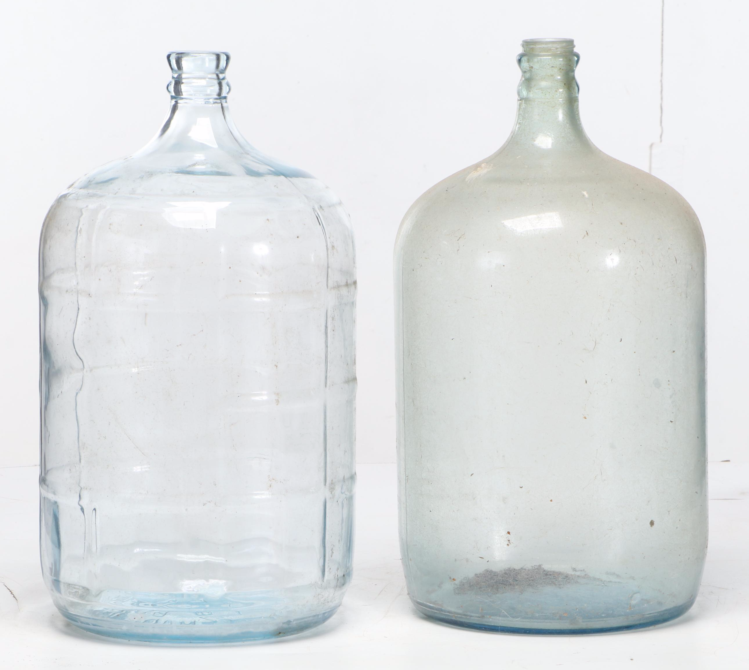 Crated Owens Illinois and Crisa Glass 5 Gallon Carboy Bottles