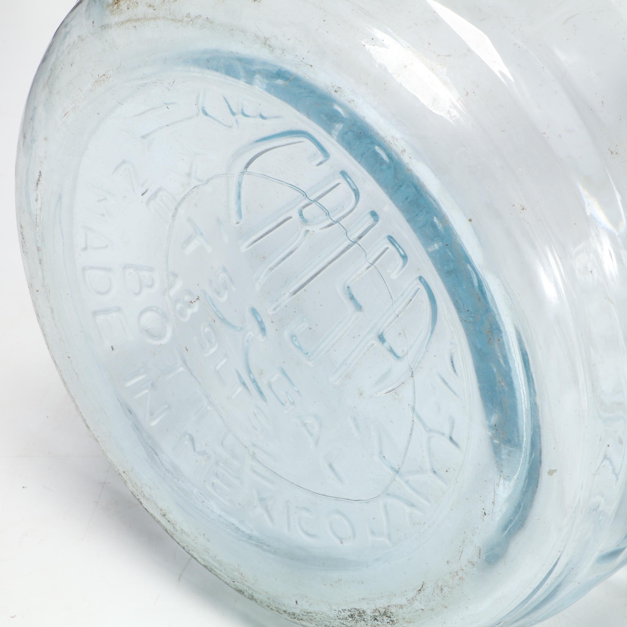 Crated Owens Illinois and Crisa Glass 5 Gallon Carboy Bottles