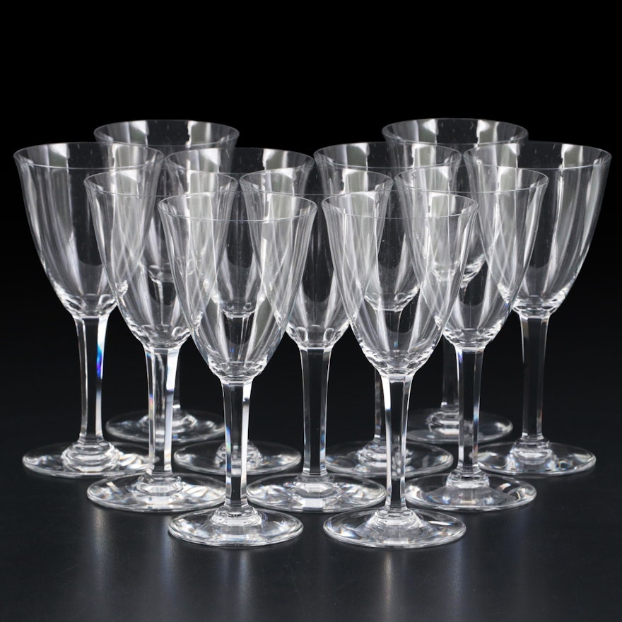 Baccarat "Coppelia" Crystal Water Goblets, Mid-20th Century