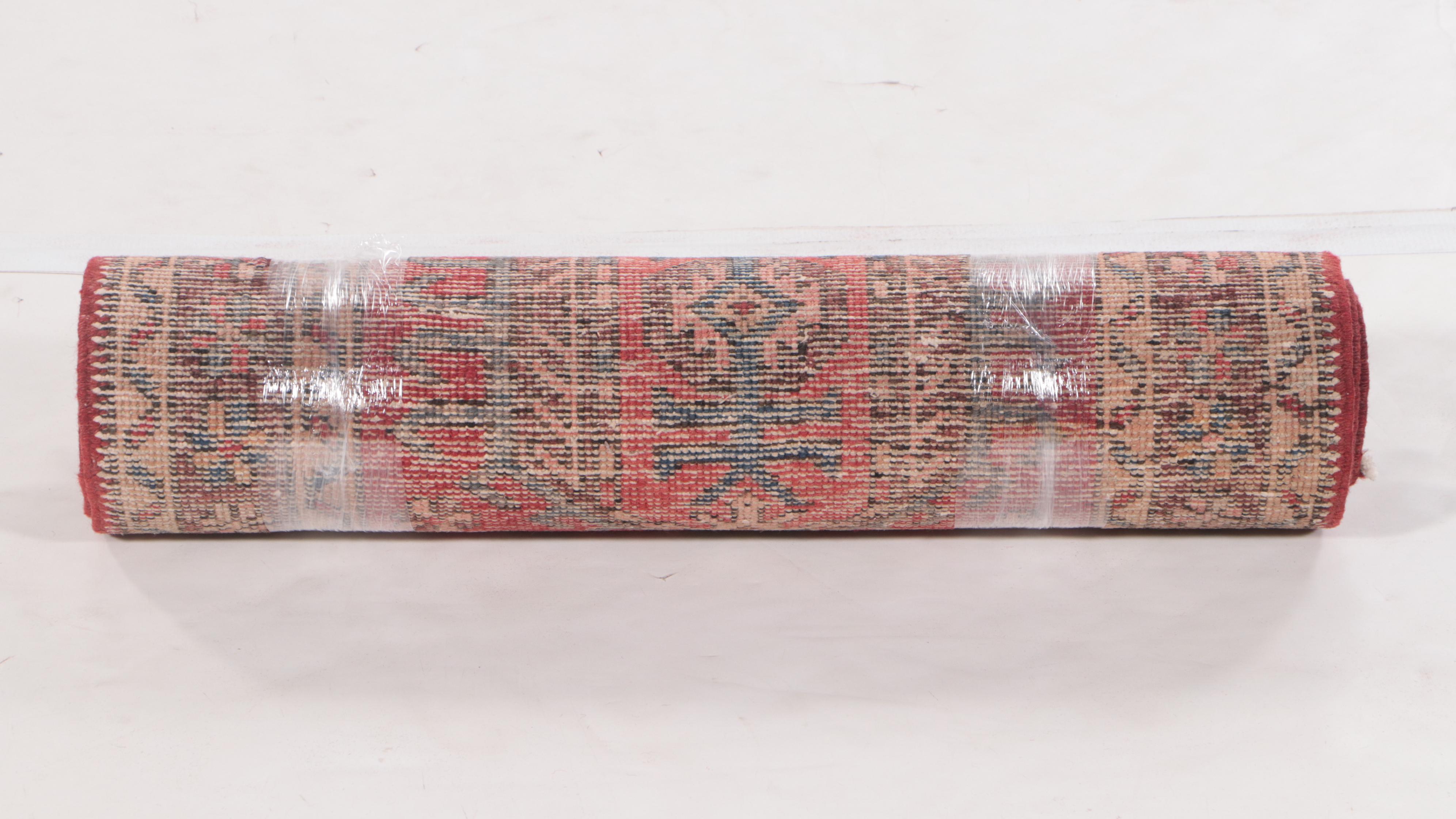 2'3 x 5'7 Hand-Knotted Persian Karaja Carpet Runner